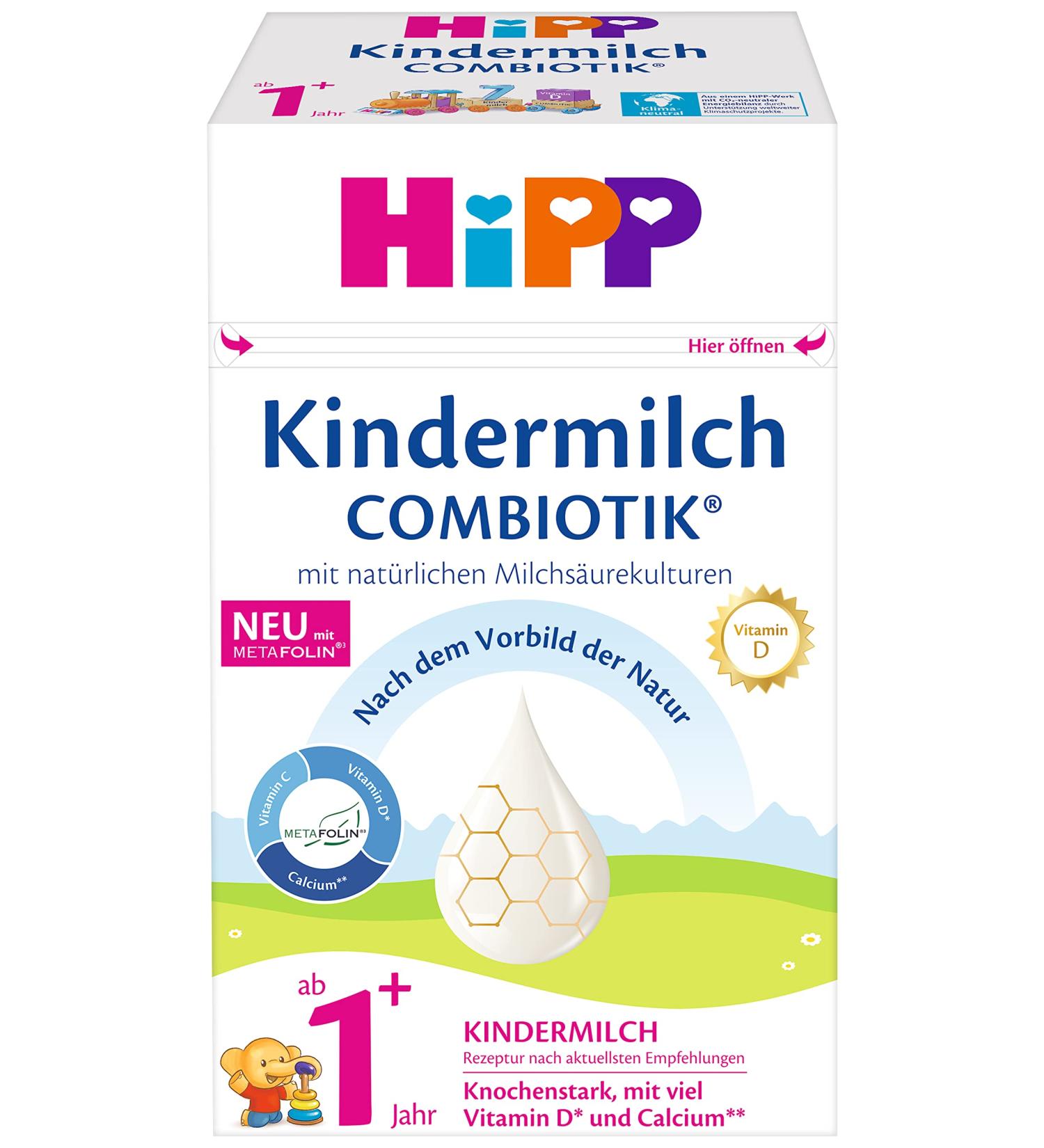 Buy HiPP Combiotik Children's Milk Formula 1+ | 4 x 600g Pack - International Shipping Available - Buy Online on GoSupps.com