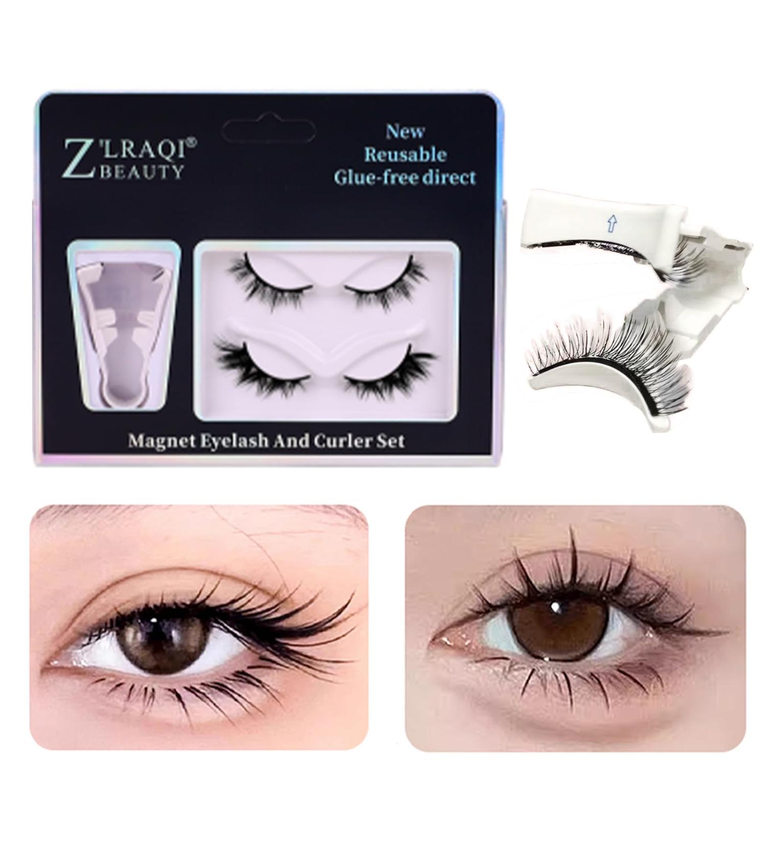 Magnetic Eyelashes with Applicator Reusable Magnetic Eyelashes Natural Look 2 Pairs of Magnetic Lashes Natural Magnetic Eyelashes without Eyeliner 5 Magnets False Eyelashes Magnetic Fox Fairy - Buy Online on GoSupps.com