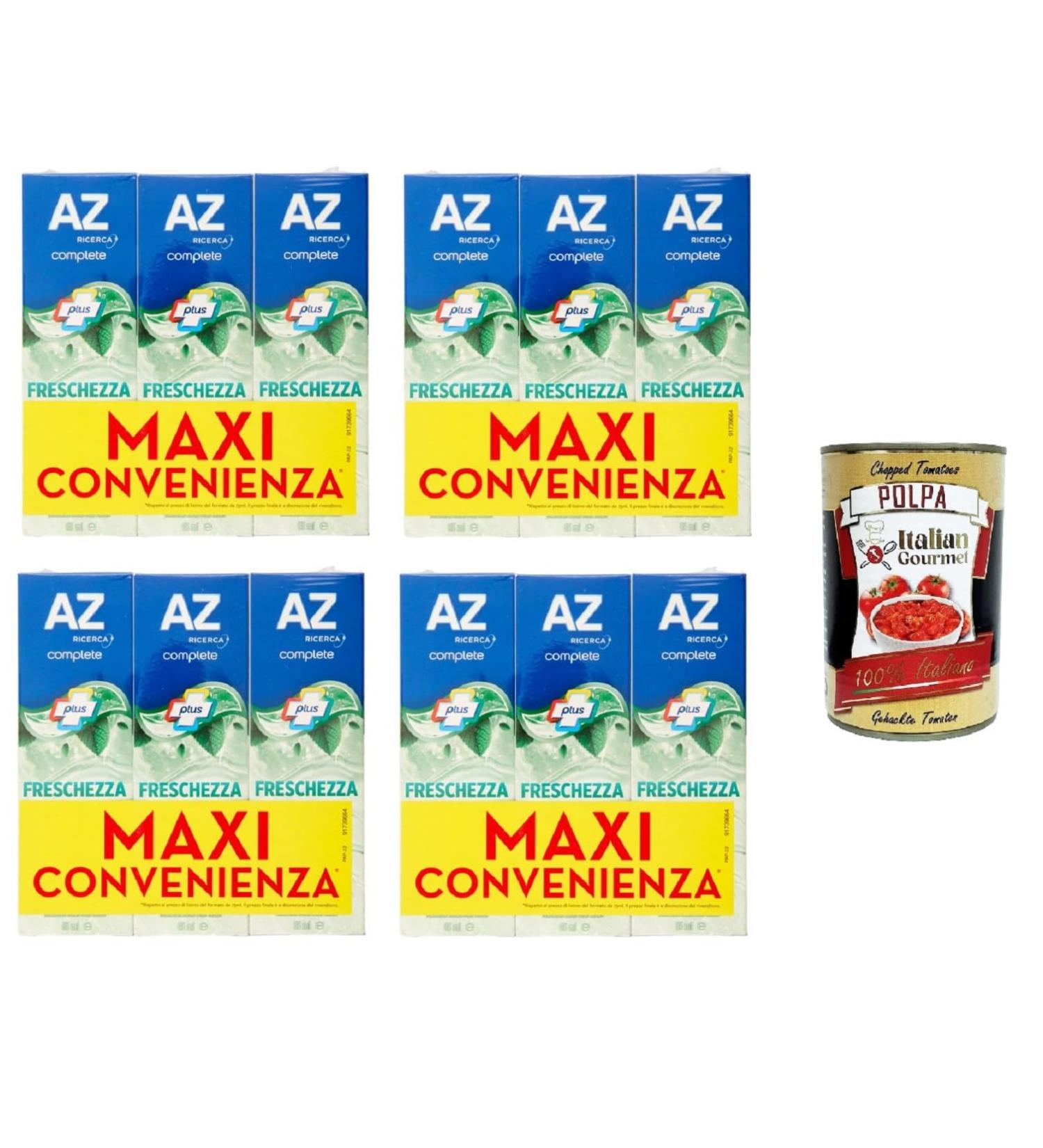  Italian Gourmet E.R. AZ Complete Plus Toothpaste Delicate Freshness Light Mint Complete Plus Toothpaste D licat Fra cheur Menthe L g re Toothpaste 12 x 65 ml + Italian Gourmet Pulp 400 g - Buy Online on GoSupps.com
