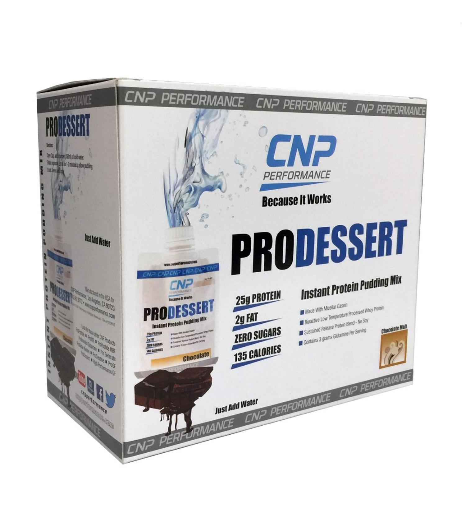 CNP Pro Dessert Instant Protein Pudding - Chocolate Flavor | 25g Protein | Zero Sugar | 10 Servings - Buy Online on GoSupps.com