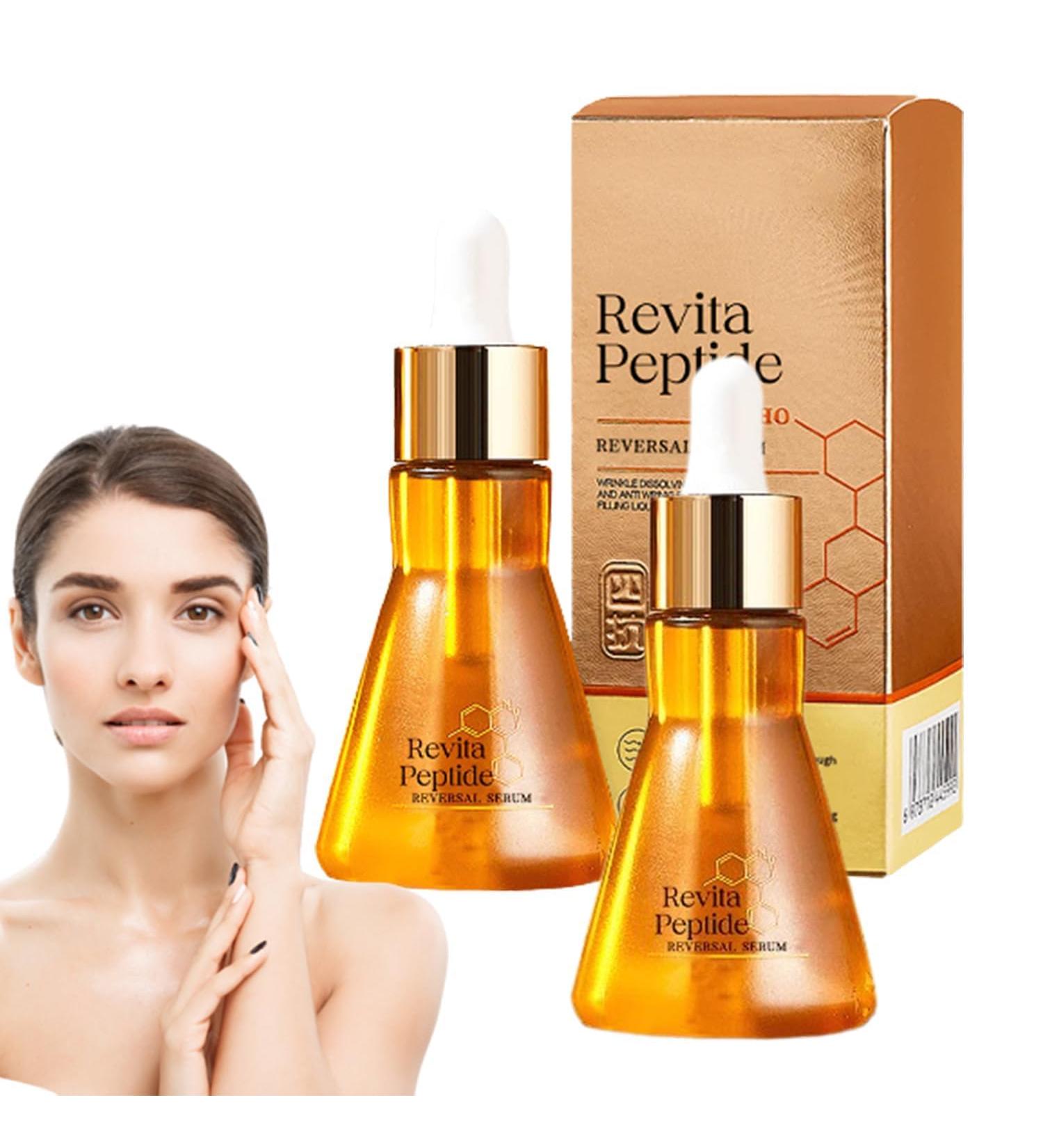 Revita Peptide Essence Peptide Wrinkle Anti-Wrinkle Filler Palmitoyl Peptide Stimulates Collagen Oil To Eliminate Nasolabial Wrinkles Firms Sagging Skin - Buy Online on GoSupps.com