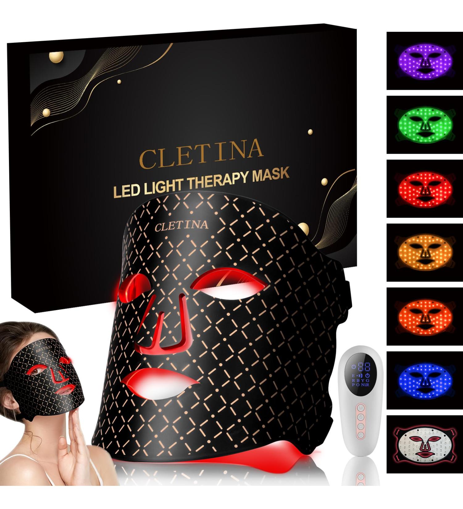 Buy LED Light Therapy Mask - Red Blue & Near-Infrared for Acne & Wrinkle Treatment - International Shipping Available - Buy Online on GoSupps.com