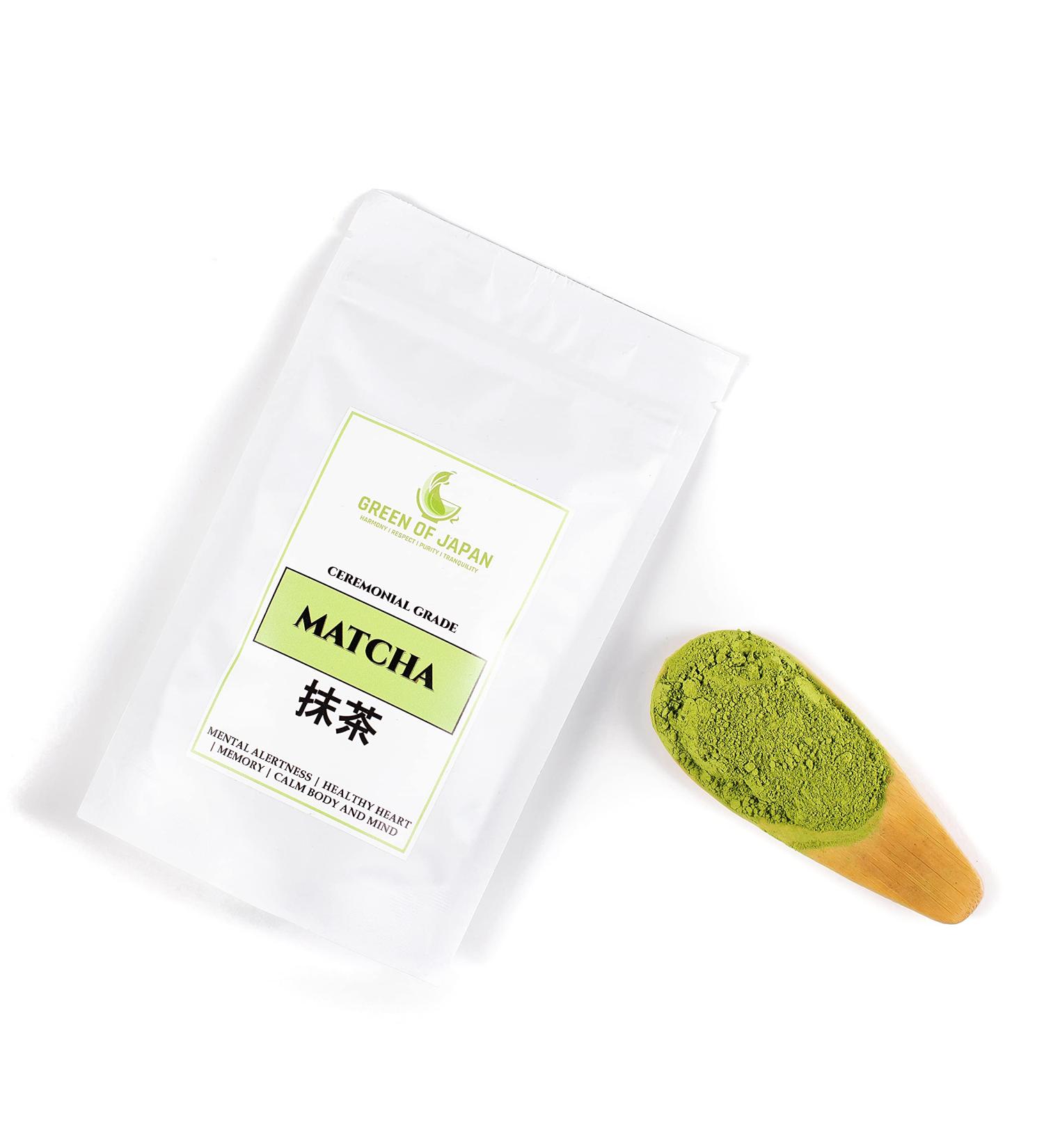 Green of Japan Ceremonial Grade Matcha Powder | 150 g Mega Pack | Harvested in Japan | Matcha Green Tea Powder | Perfect for The Japanese Tea Ceremony | Vegan & Vegetarian Friendly