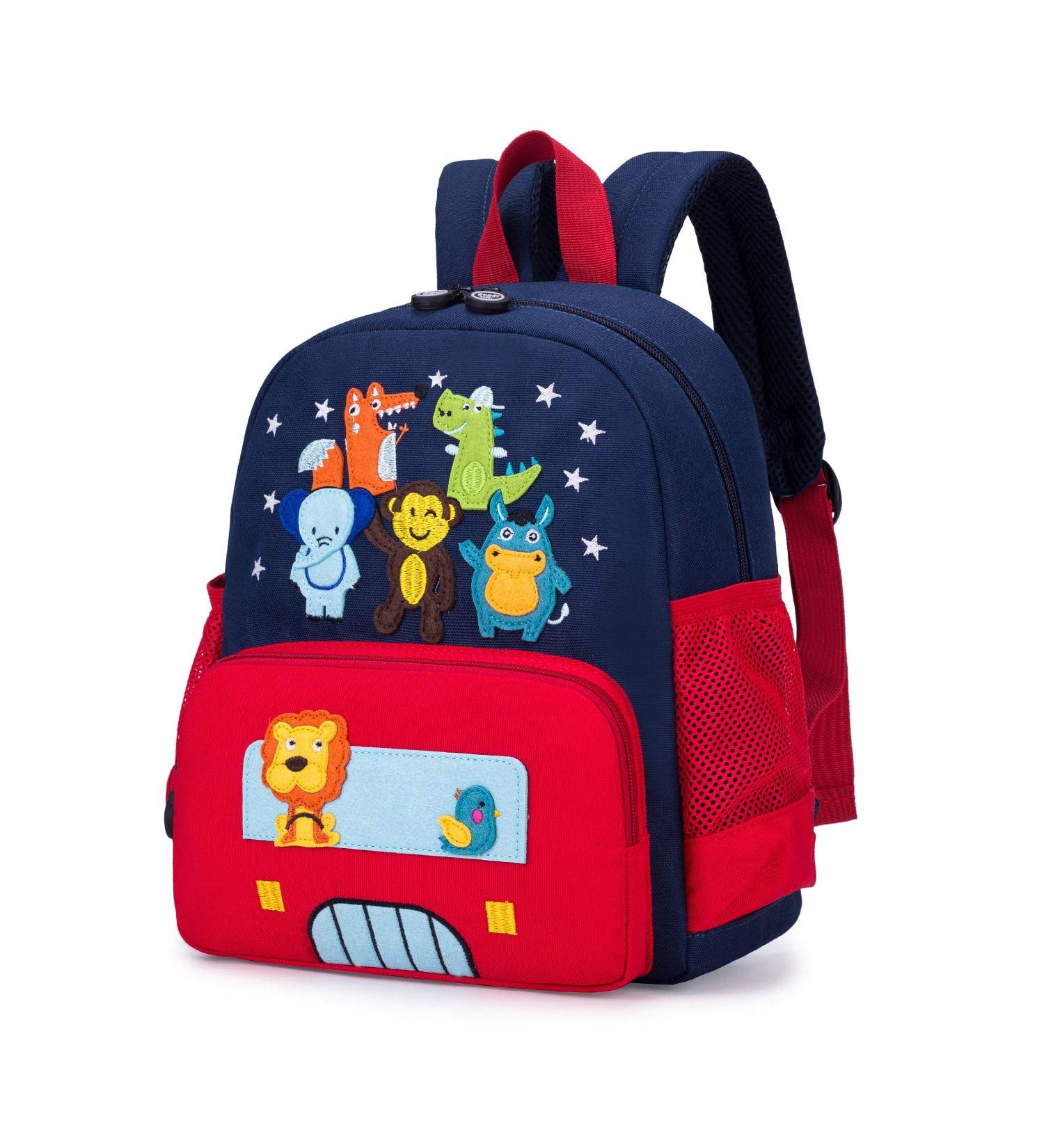 Willikiva Cute Zoo 3D Kids Backpack | Waterproof Toddler Backpack for Boys and Girls | Red Preschool Bag - Buy Online on GoSupps.com