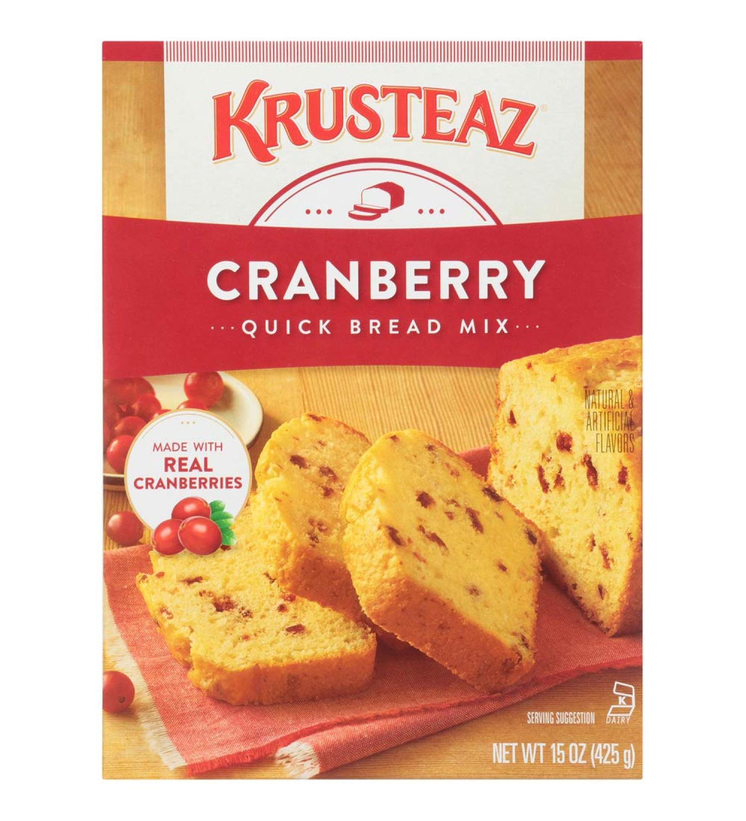 Krusteaz Cranberry Orange Quick Bread Mix 18.6oz - Delicious Baking Mix (Pack of 1) - Buy Online on GoSupps.com