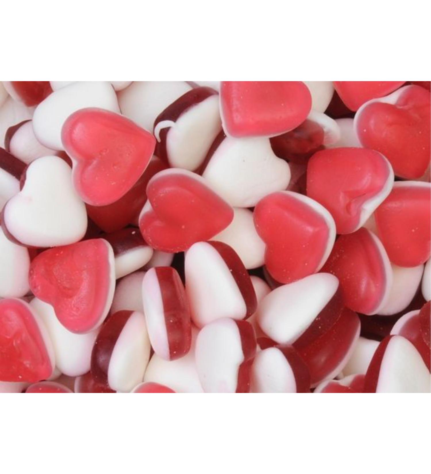 1kg Haribo Heart Throbs Candy Pick & Mix Sweets Mixed Assortment Gummy Selection Resealable Pouch Share Bag