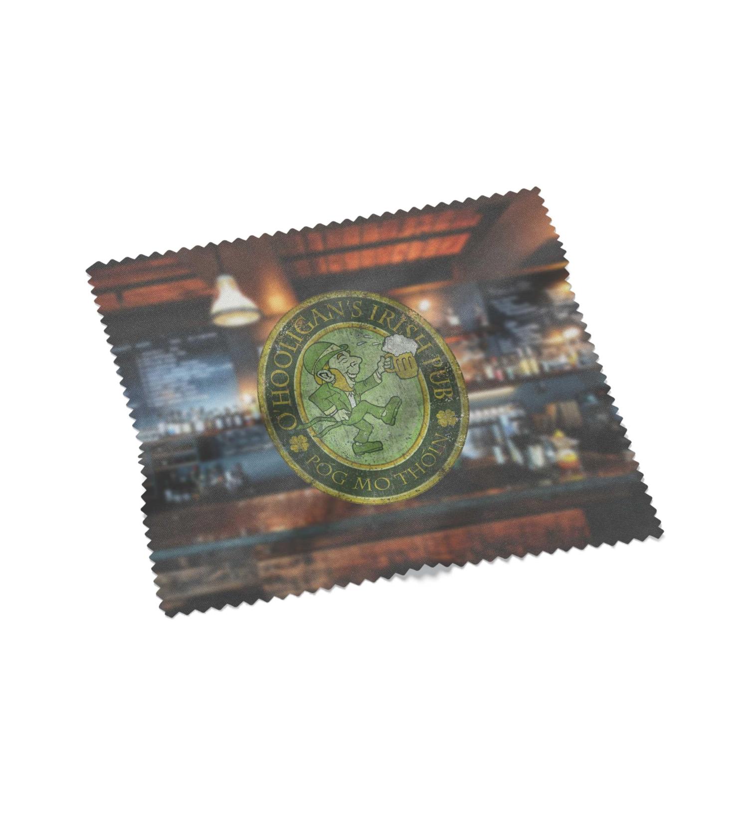 Urban Backwoods O'Hooligans Irish Pub Vintage Microfiber Cloth - Glasses Cleaning Cloth