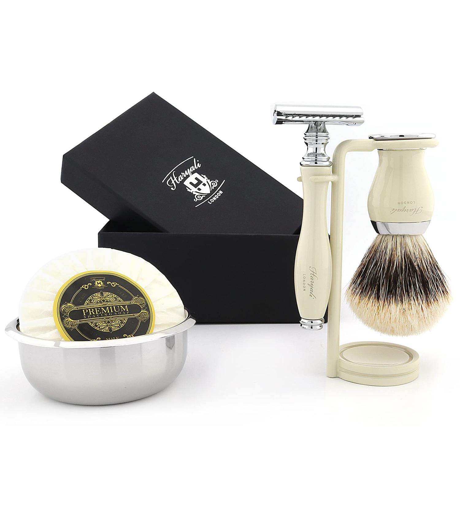 Classic Men s Shaving Set | Double-Cut Razor & Brush | Stainless Steel Stand & Soap | Premium Wet Shaving in the Harz Mountains - Buy Online on GoSupps.com