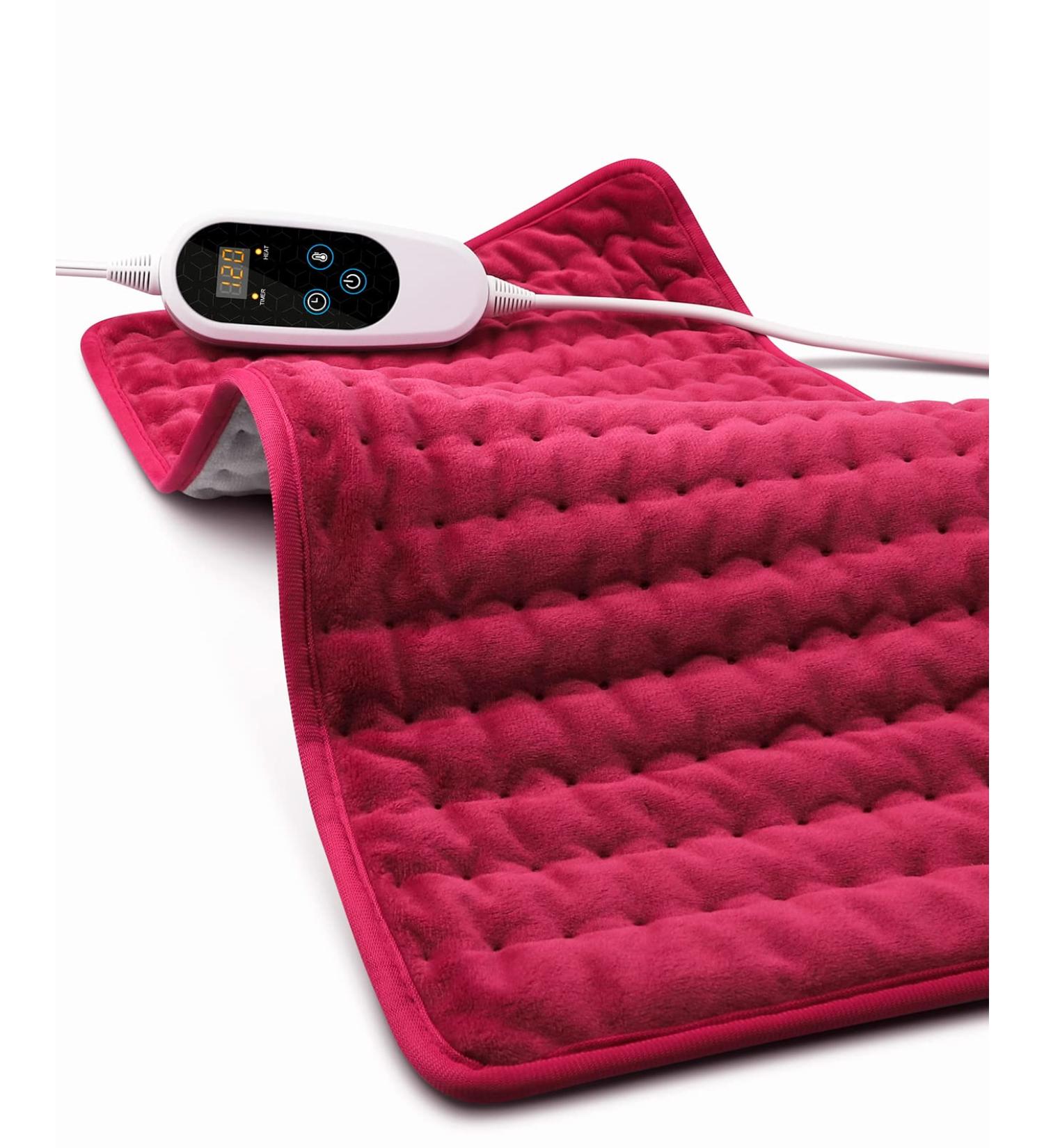 Large Electric Heating Pad for Pain Relief - Moist/Dry Heat for Cramps, Back, Neck, Shoulder - Auto-Off Feature - Perfect Gifts for Women - Buy Online on GoSupps.com