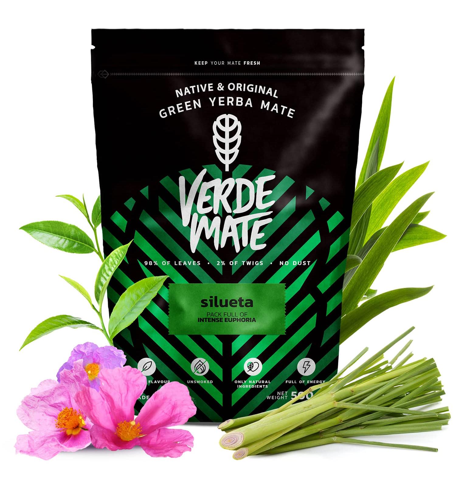 Verde Mate Green Silueta 500g Herbal Yerba Mate Tea from Brazil Gluten Free Unsmoked Vegan - Buy Online on GoSupps.com