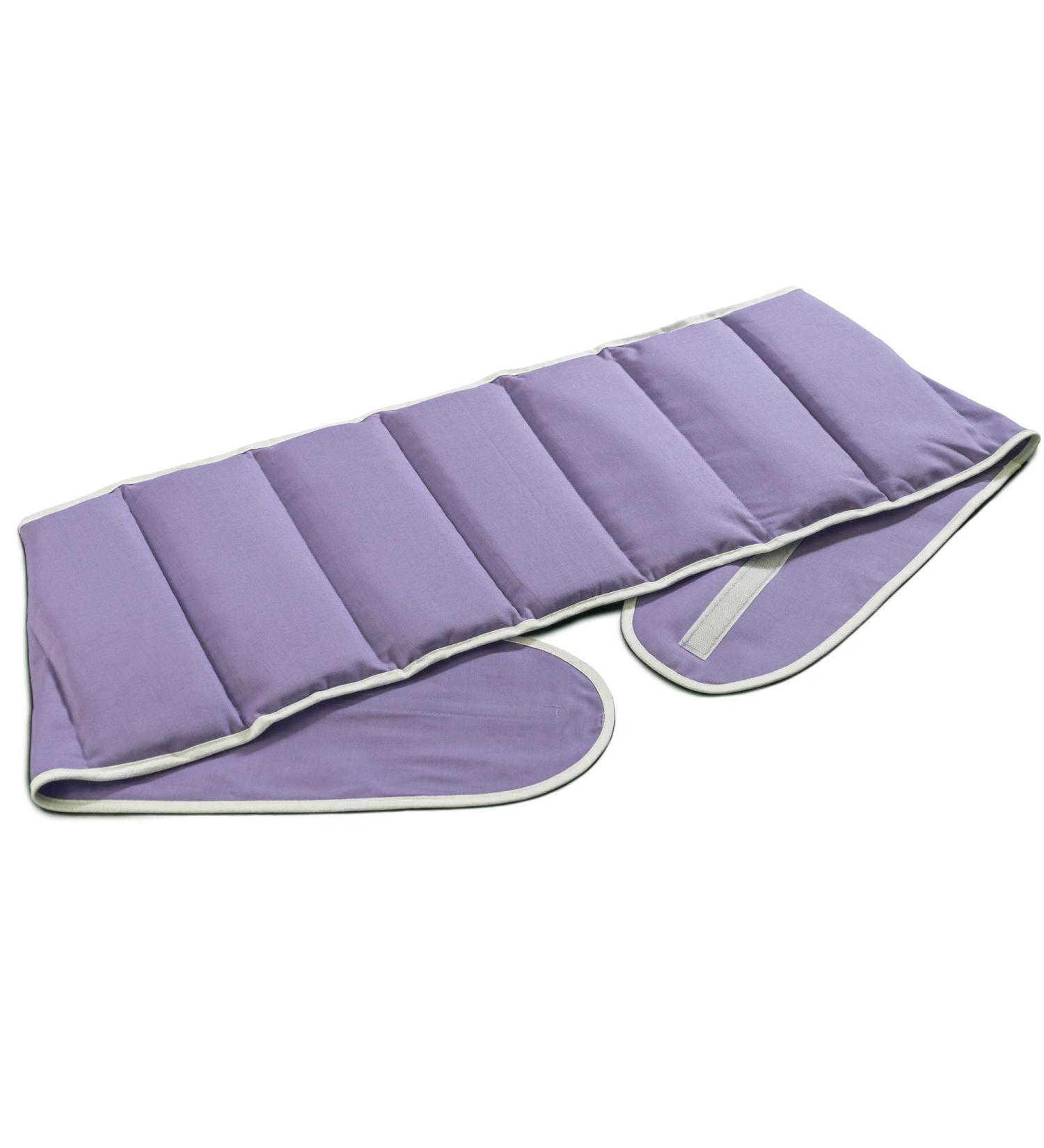XXL Lilac Heat Belt Back Linseed Pillow - 7-Chamber Comfort with Velcro Fastener - International Shipping Available - Buy Online on GoSupps.com