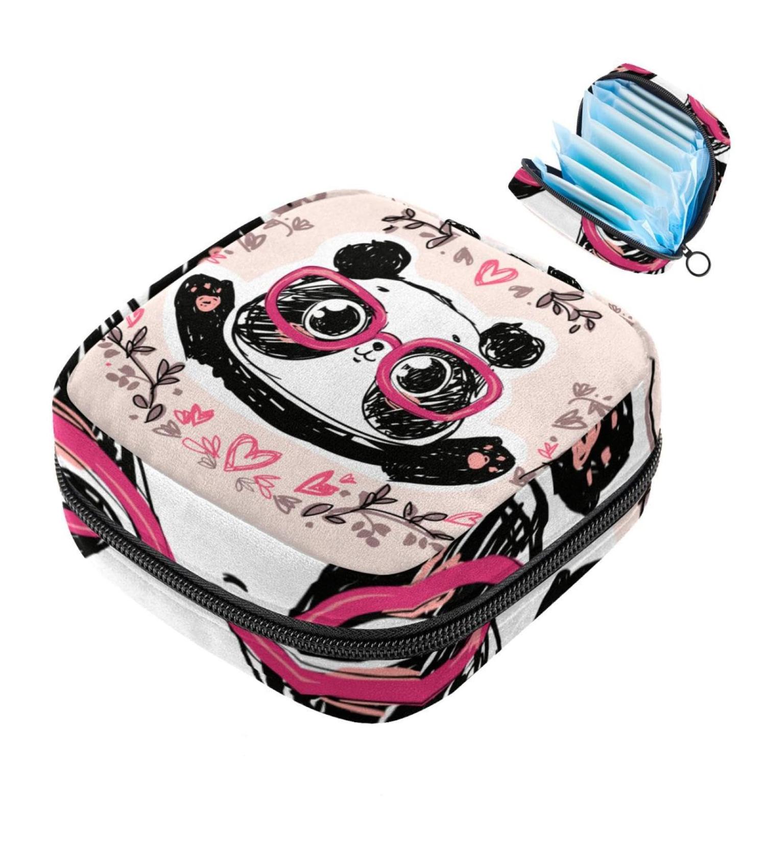 Shop Cute Panda Women's Binding-Up Bags for Menstrual Cups & Pads - Perfect for Teens | International Shipping - Buy Online on GoSupps.com