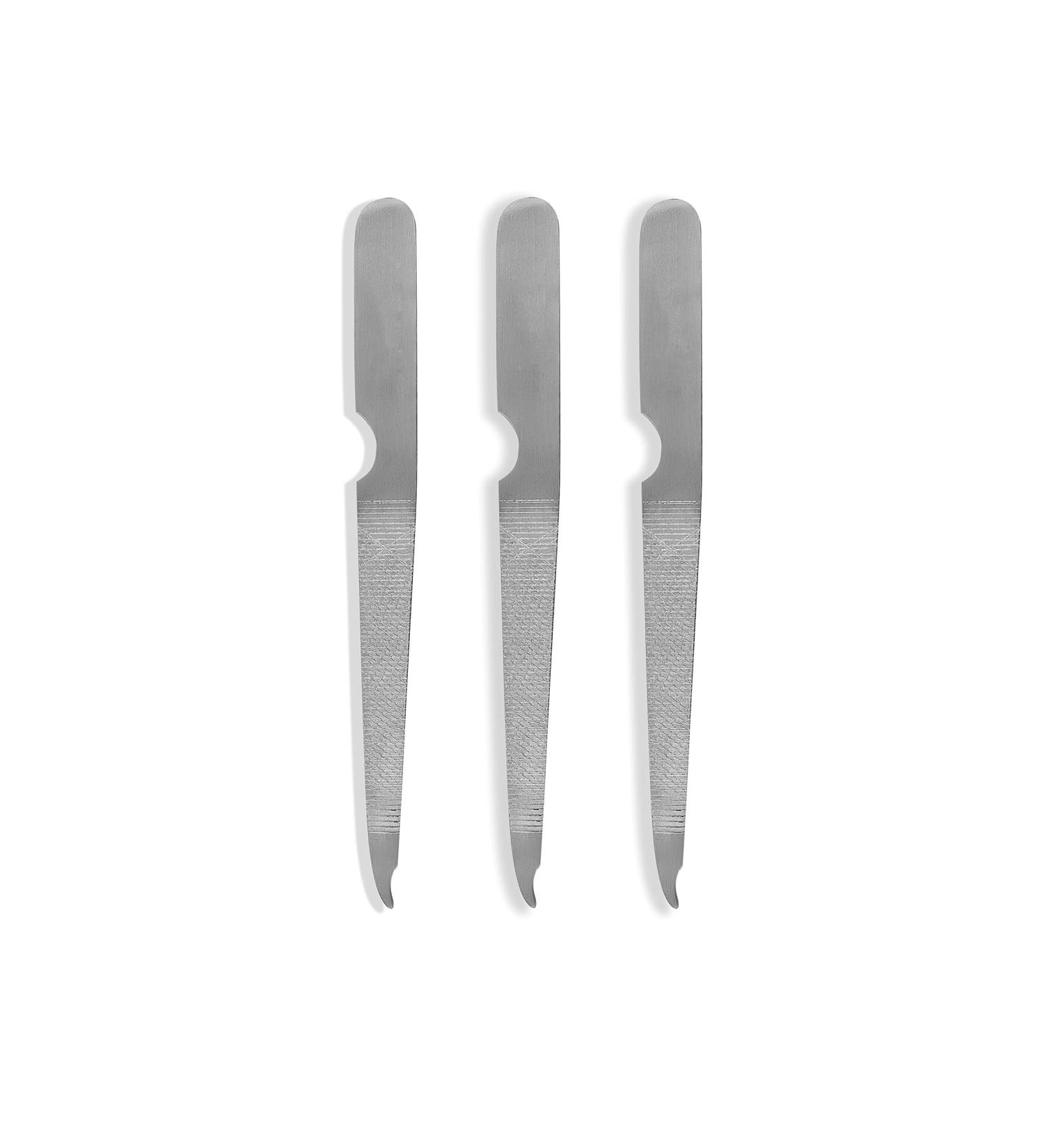 ZAMAHA UK 3 Pcs Stainless Steel Metal Nail Files - Reusable Dual Sided Nail Care for Men and Women Pedicure & Manicure Accessories Ergonomic Handle - Buy Online on GoSupps.com