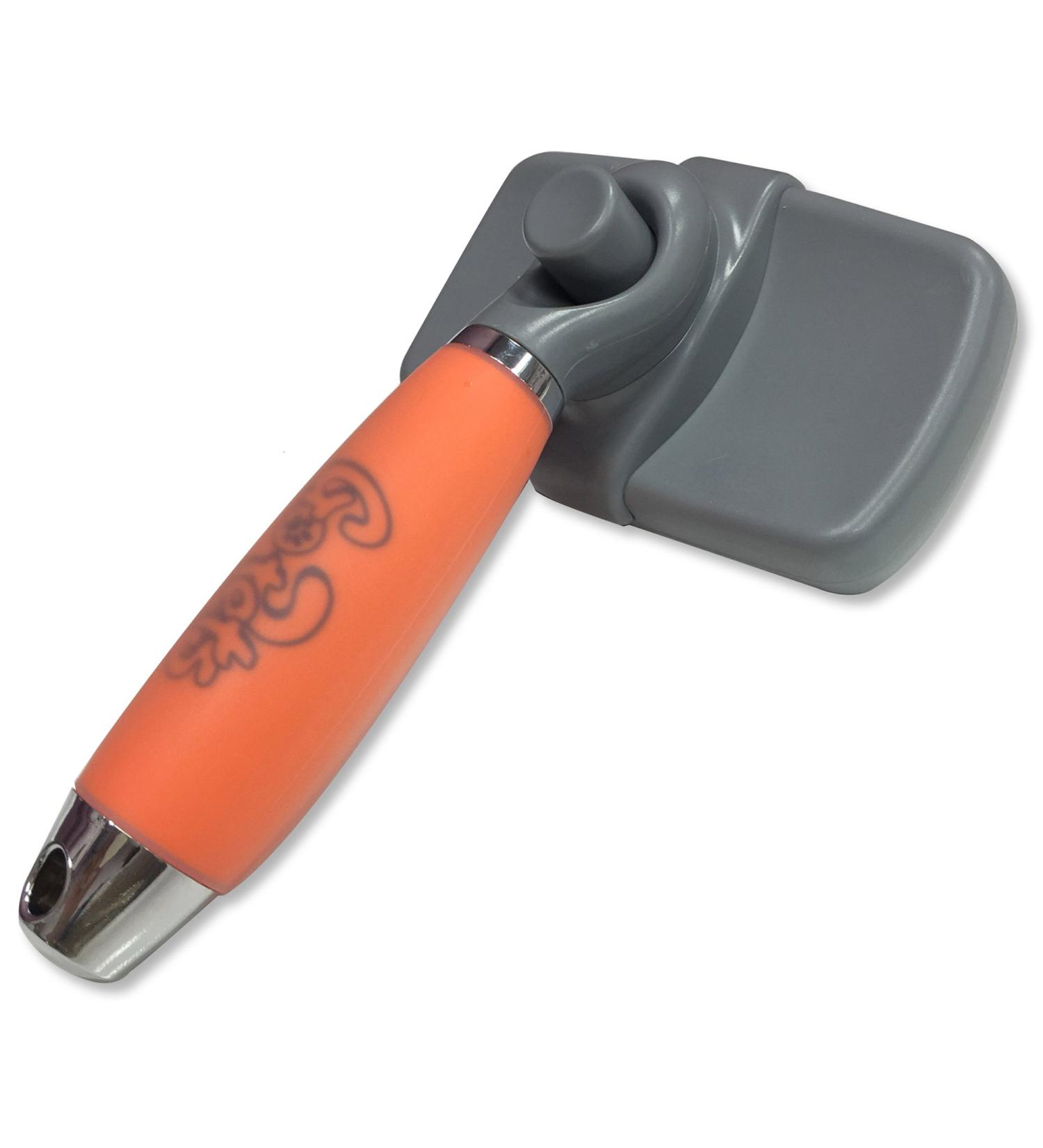 GoPets Self-Cleaning Slicker Brush for Dogs and Cats - Professional Grooming Comb for Dematting, Detangling, and Deshedding - Buy Online on GoSupps.com