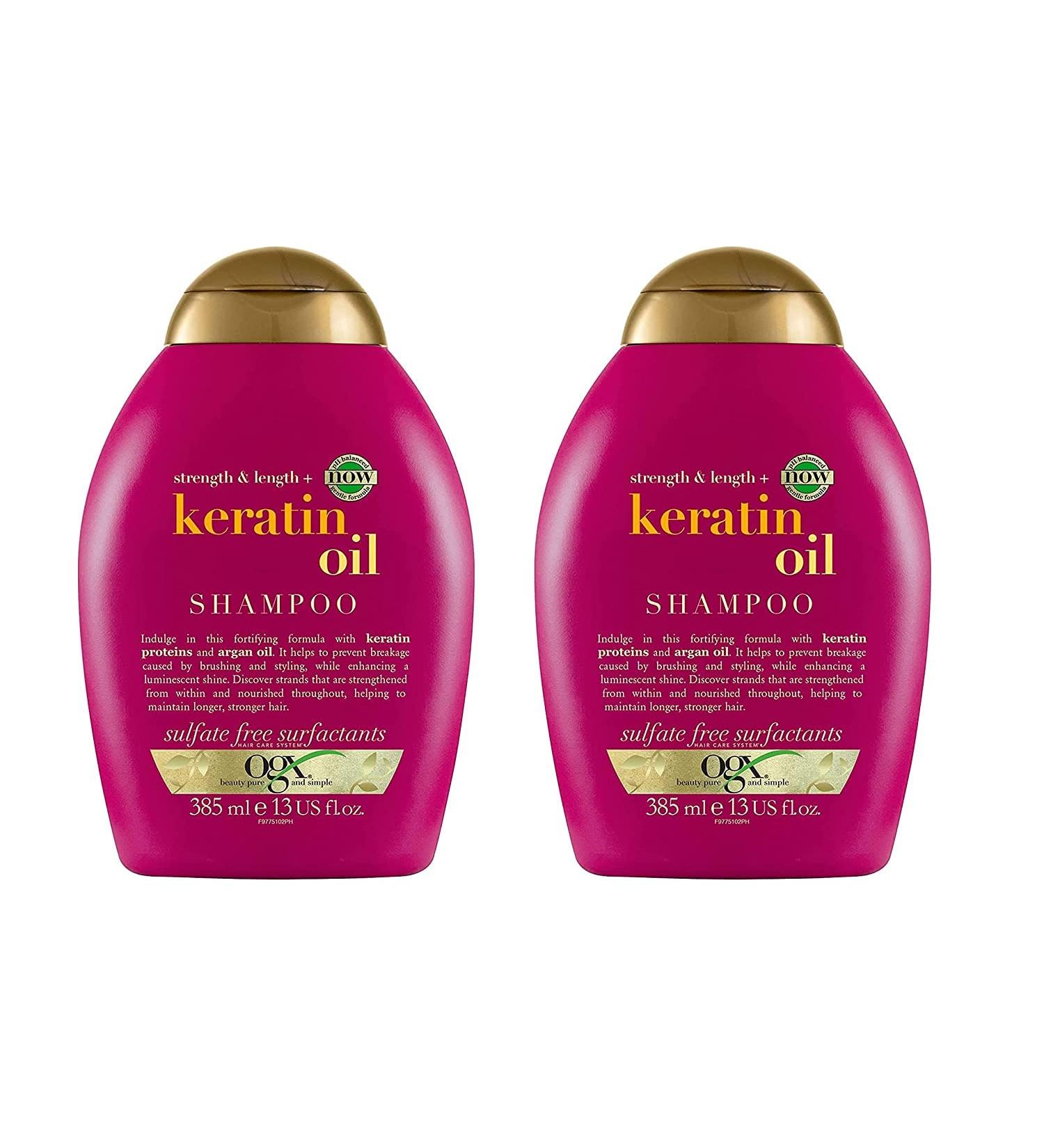 OGX Anti-Breakage Keratin Oil Shampoo 13oz | Strengthen & Repair Hair | International Shipping Available - Buy Online on GoSupps.com