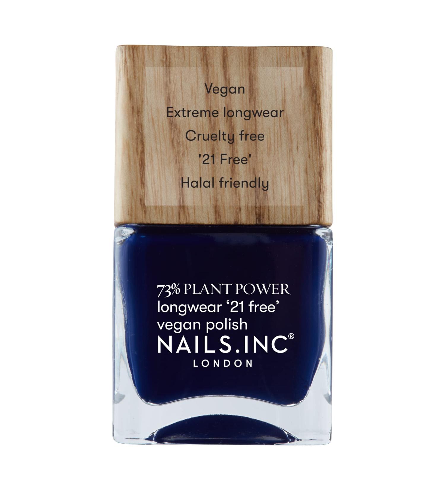73% Plant-Based Blue Nail Polish 14ml - Vegan-Friendly Formula - Buy Online on GoSupps.com
