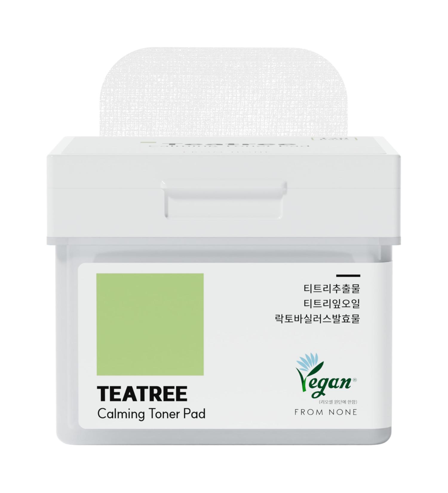 Teatree Calming Toner Pads | Vegan Acne Treatment | 120 Soothing Face Gauze Pads for Sensitive Skin - Buy Online on GoSupps.com