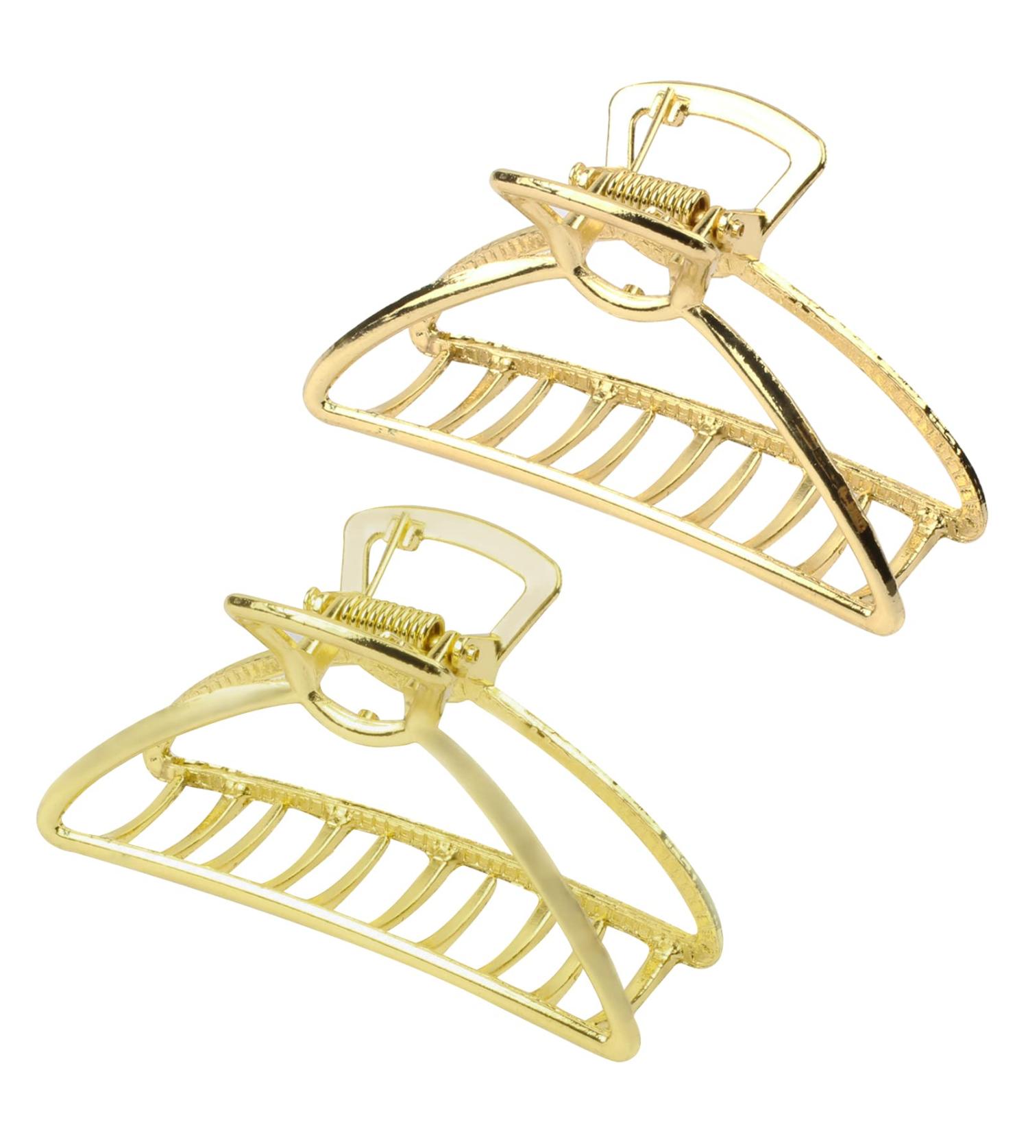 YEEPSYS Large Metal Hair Claw Barrette Clamp Jaw for Women - Set of 2 - Buy Online on GoSupps.com