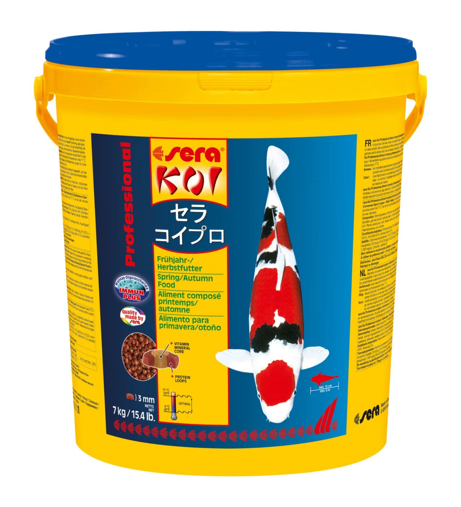 Sera Koi Professional KoiFutter 7 kg | Optimal Koi Food for Spring & Autumn | Reduces Water Pollution & Algae | Ideal for Temperatures Below 17 C | International Shipping Available - Buy Online on GoSupps.com