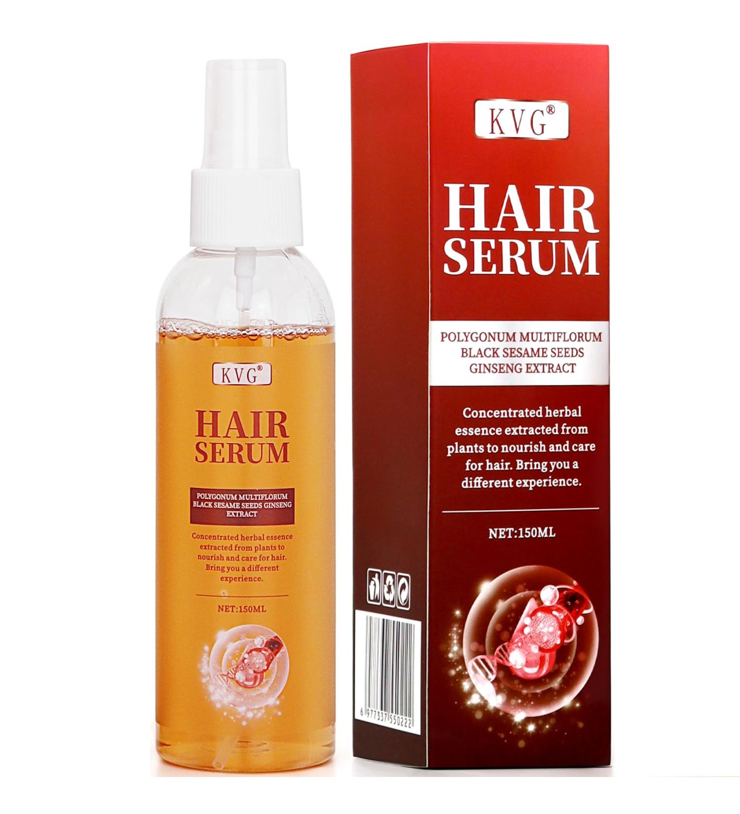 KVG Natural Hair Growth Spray - Effective Hair Loss Treatment for Women & Men | 5.07 Fl.Oz | Promote Healthy Hair Growth Repair Thinning & Damaged Hair - Buy Online on GoSupps.com