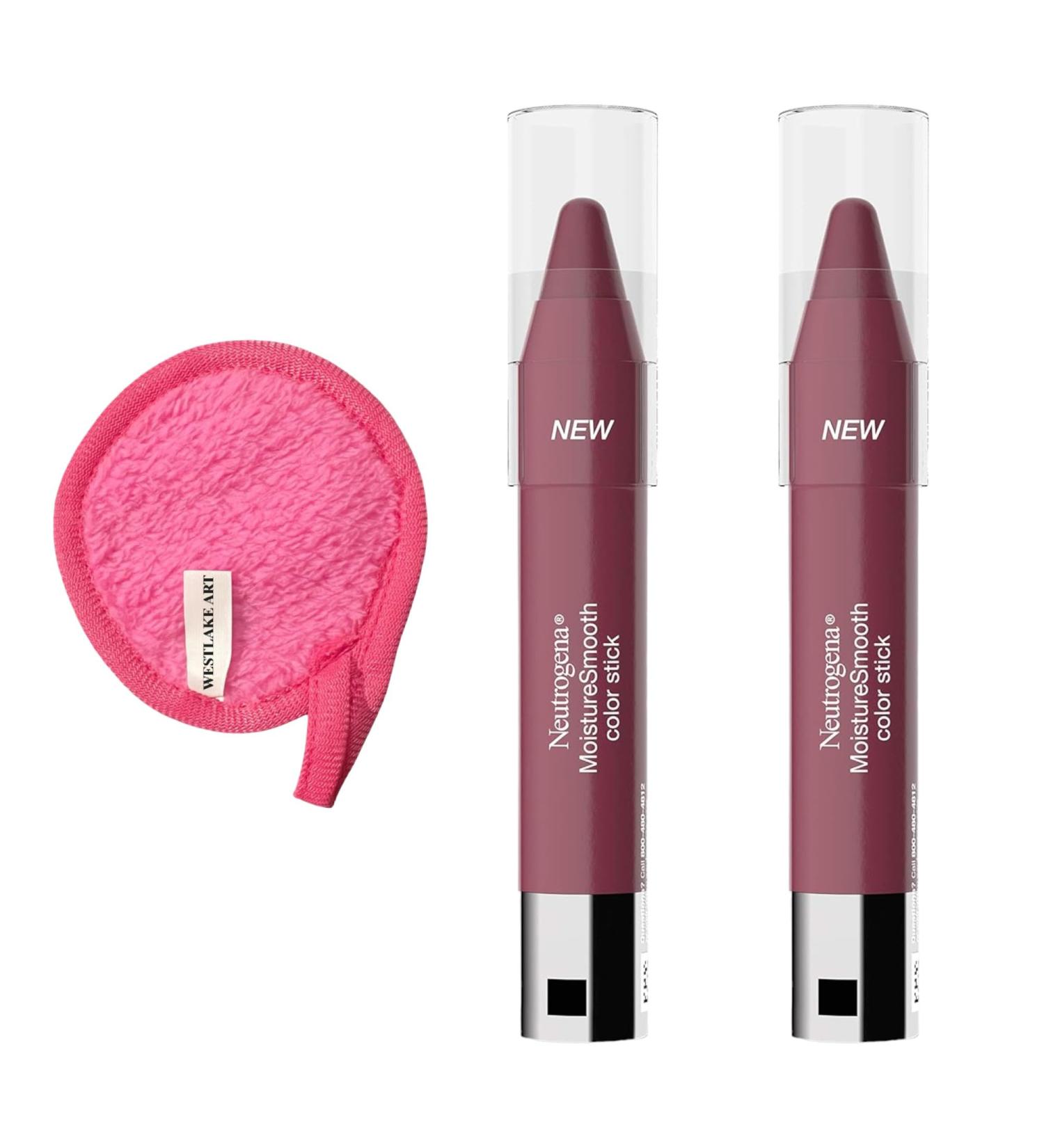 Moisture Smooth Color Stick & Westlake Art Makeup Cleansing Cloth Bundle | Hydrating Soft Raspberry Lipstick with Mango & Shea Butter - International Shipping Available - Buy Online on GoSupps.com