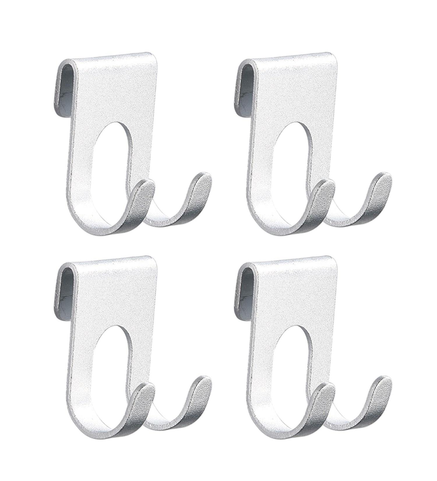 Sunerlory Silver Razor Holder Set - 4 Self-Adhesive Hooks for Bathroom Kitchen & Office | No Drilling Aluminum Shaver Holders - Buy Online on GoSupps.com