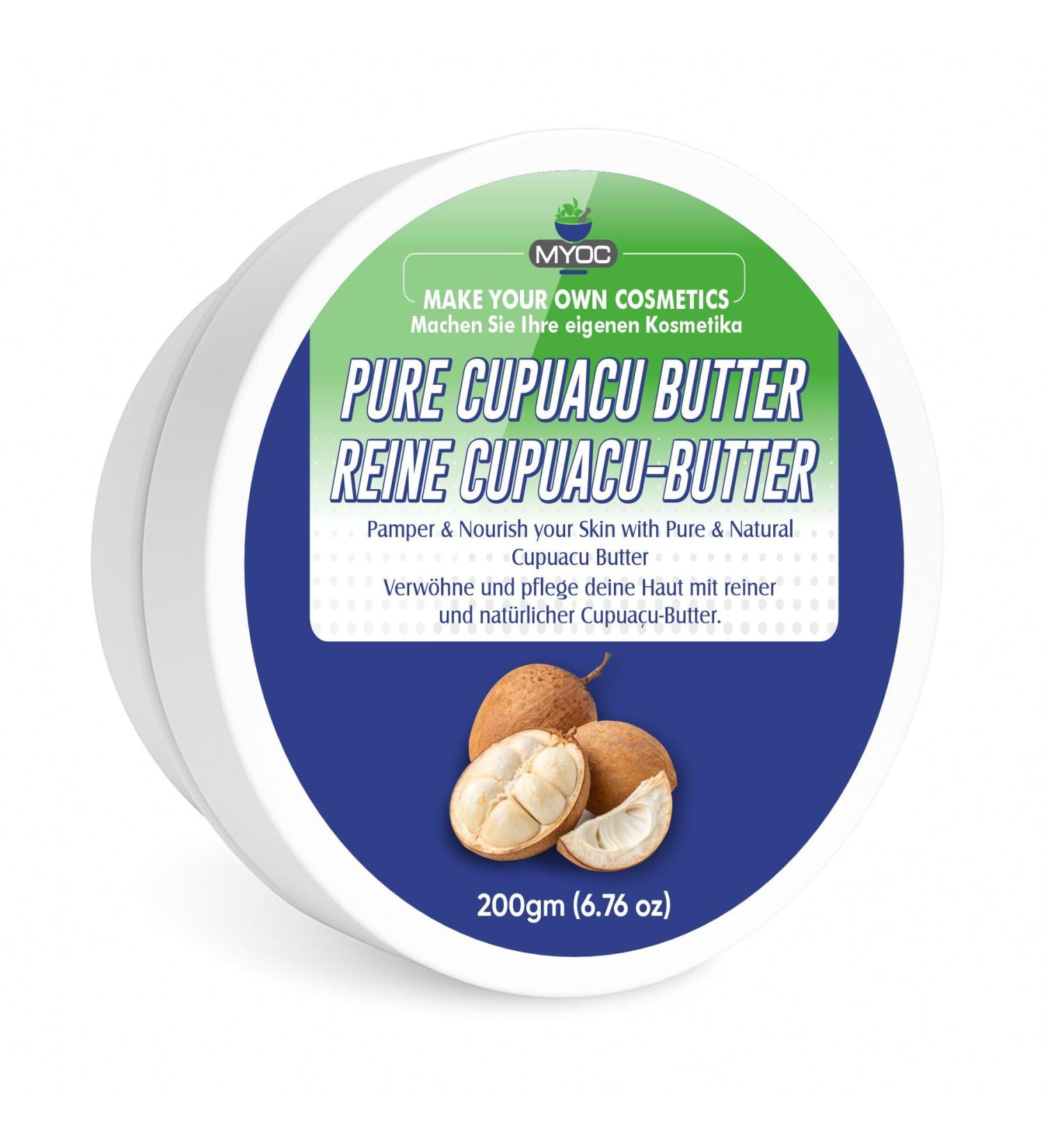 Cupuacu Butter Natural Cosmetic Grade | Ideal for DIY Creams Balms Lotions Soaps & Cosmetic Formulations | 200 g (7.05 oz)