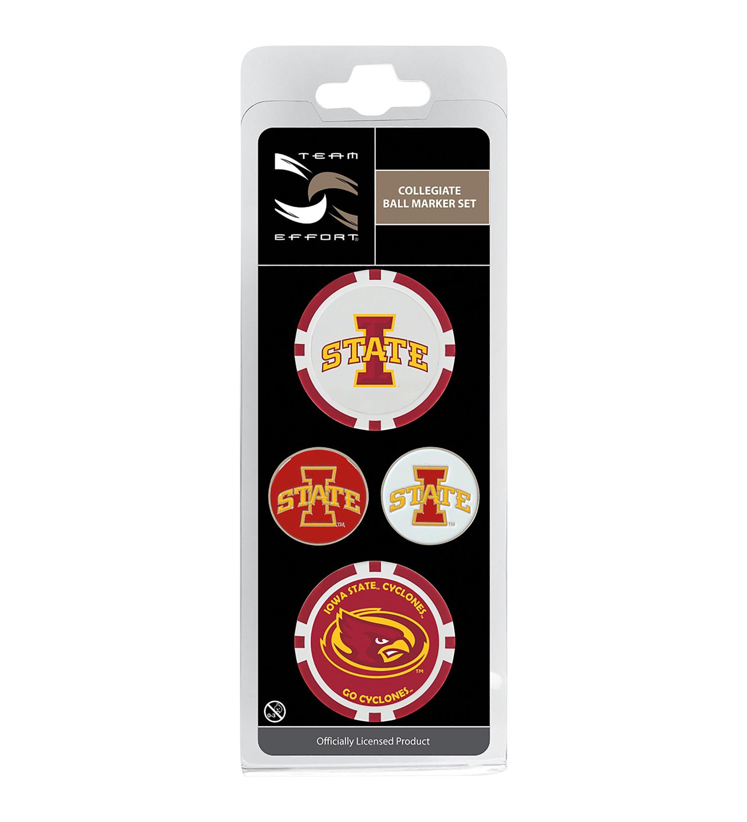 Team Effort Collegiate Ball Marker Set Iowa State Cyclones