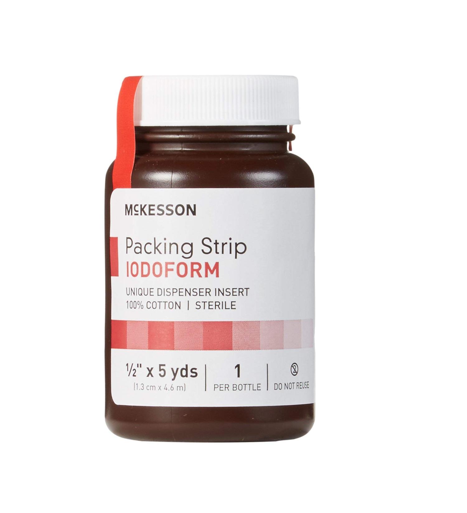 McKesson Sterile Iodoform Packing Strip 1/2 x 5 yds - 12 Count - Buy Online on GoSupps.com