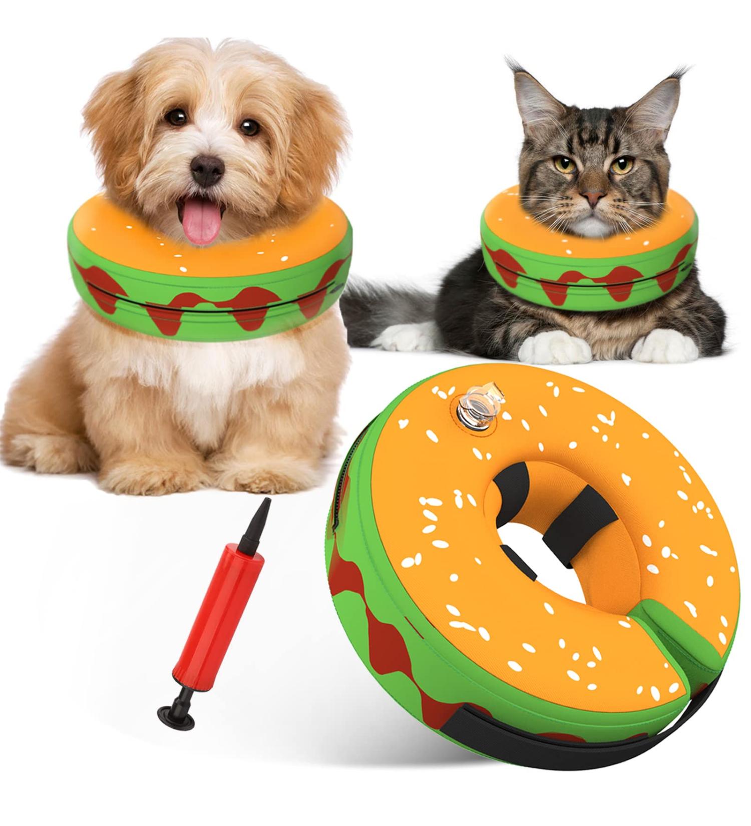 Inflatable Dog Recovery Cone Collar | Soft E-Collar Alternative for Small Medium Large Dogs & Cats | Post-Surgery Protection | Size S (Neck 7.8''-10.2'') - Buy Online on GoSupps.com