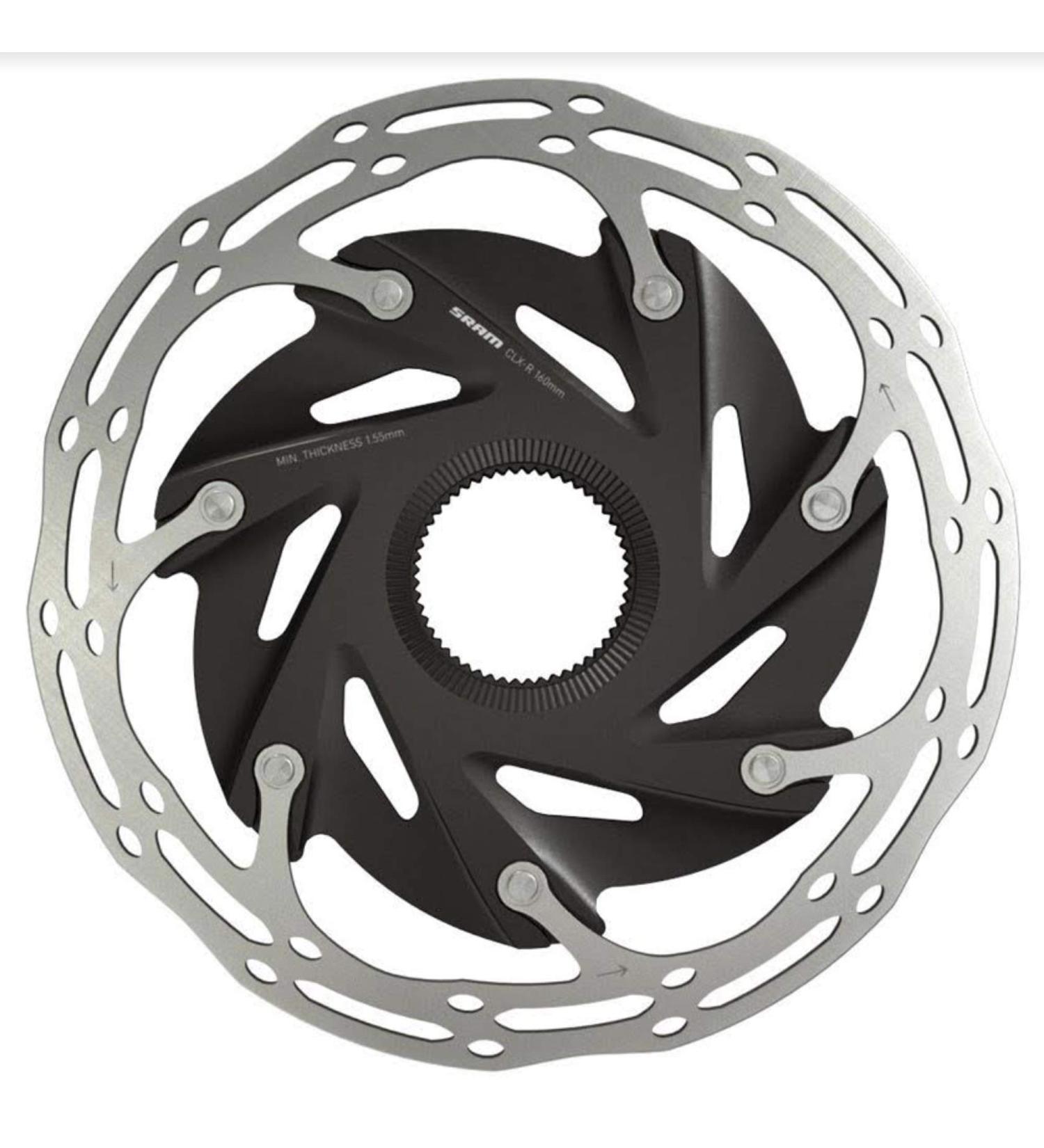 SRAM CenterLine XR Disc Brake Rotor - 160mm, Center Lock, Silver/Black Black 160mm - Centerlock