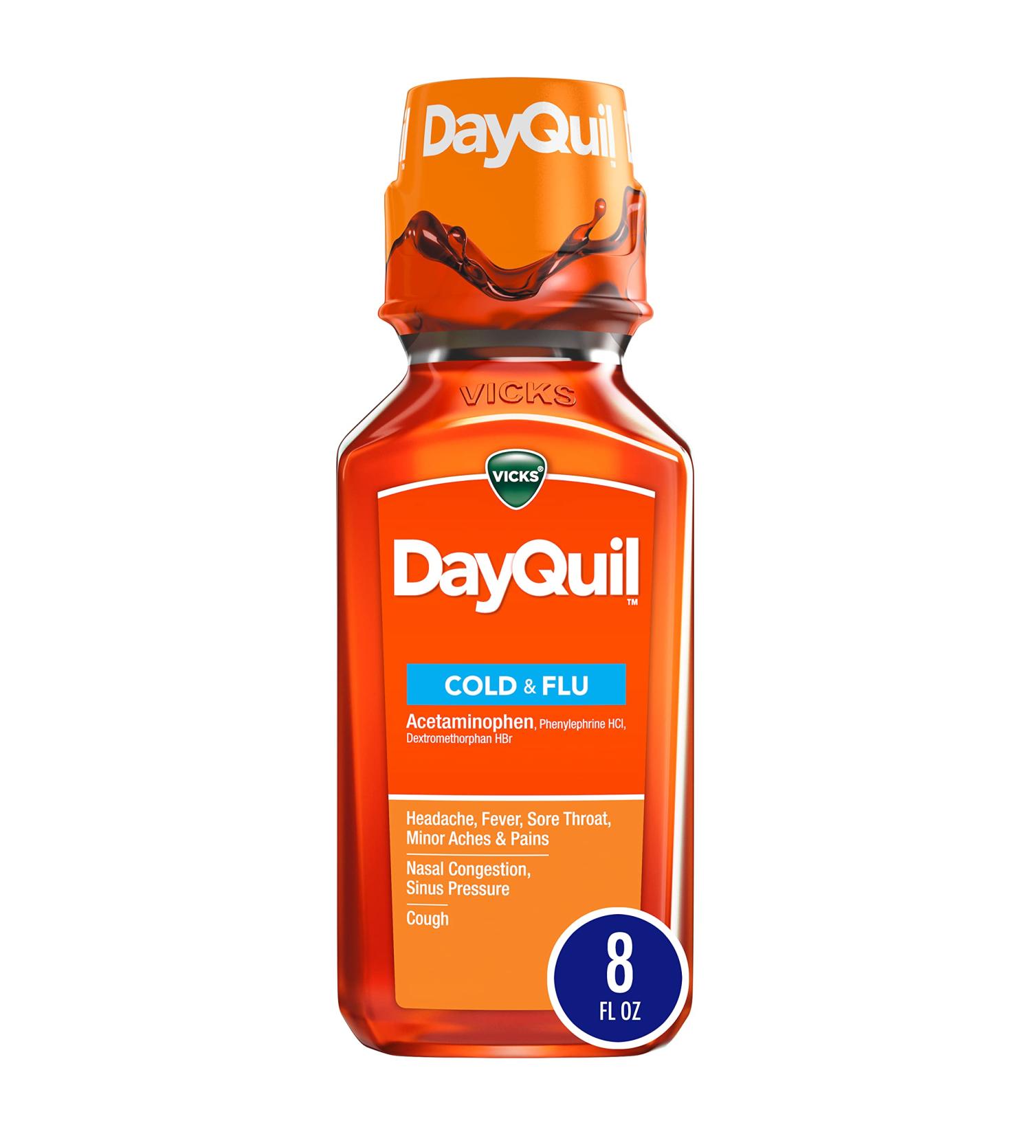 Vicks DayQuil Cold & Flu Relief Liquid 8 fl oz (OLD)