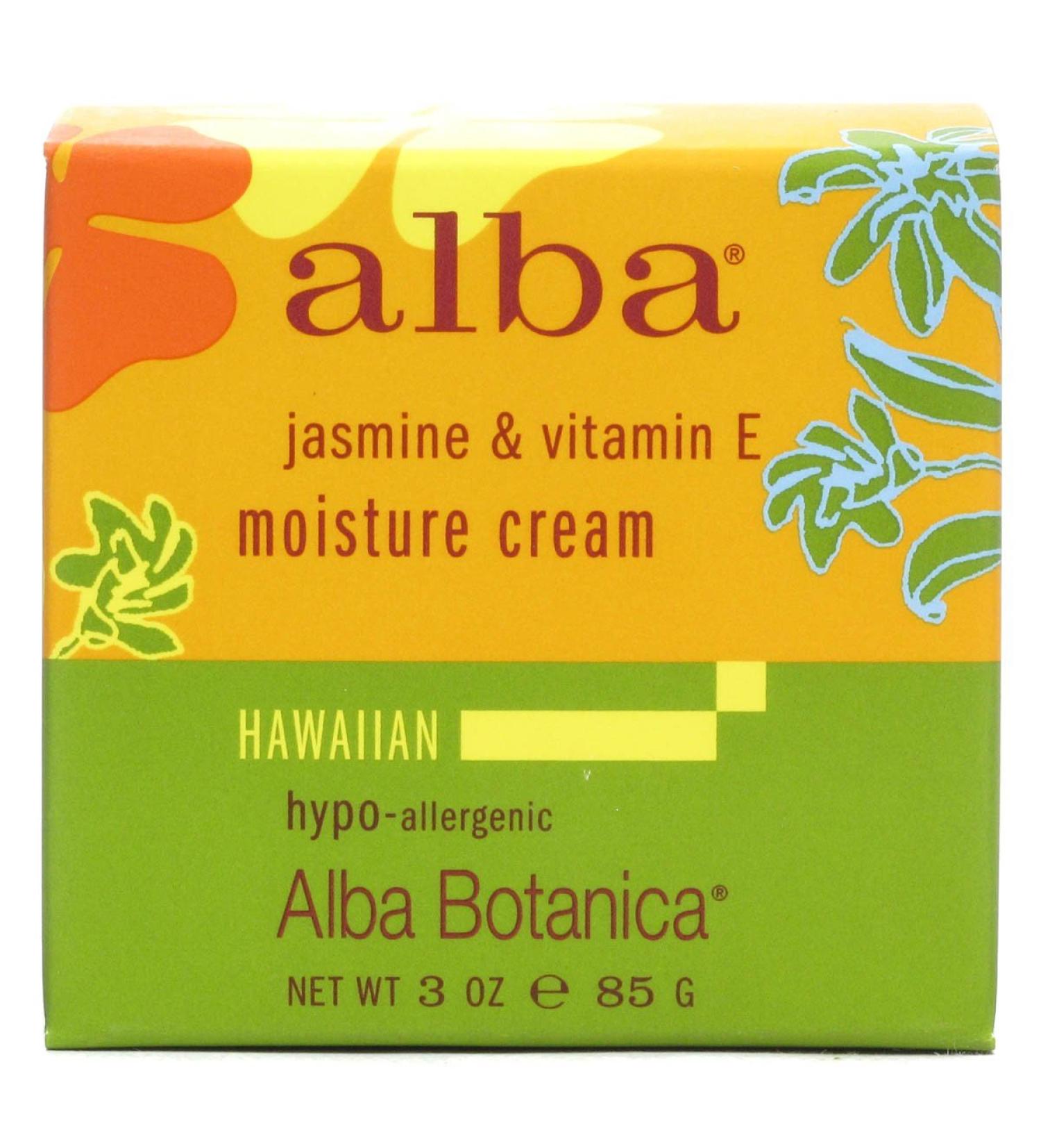 Alba Botanica Hawaiian Moisture Cream Jasmine & Vitamin E 3 oz (85 g)
