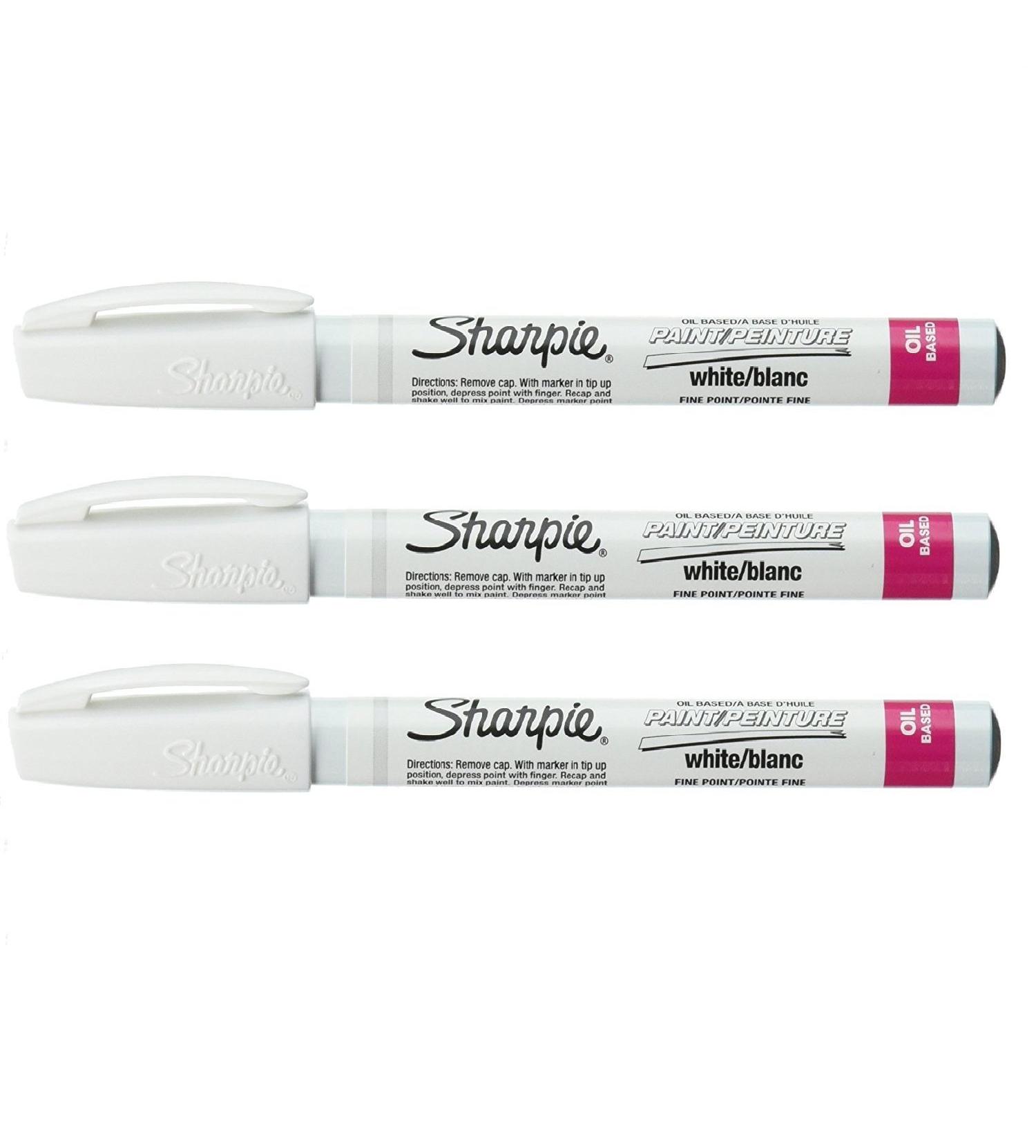 Sharpie Fine Point Paint Marker Set of 3 - White Color - Buy Online on GoSupps.com