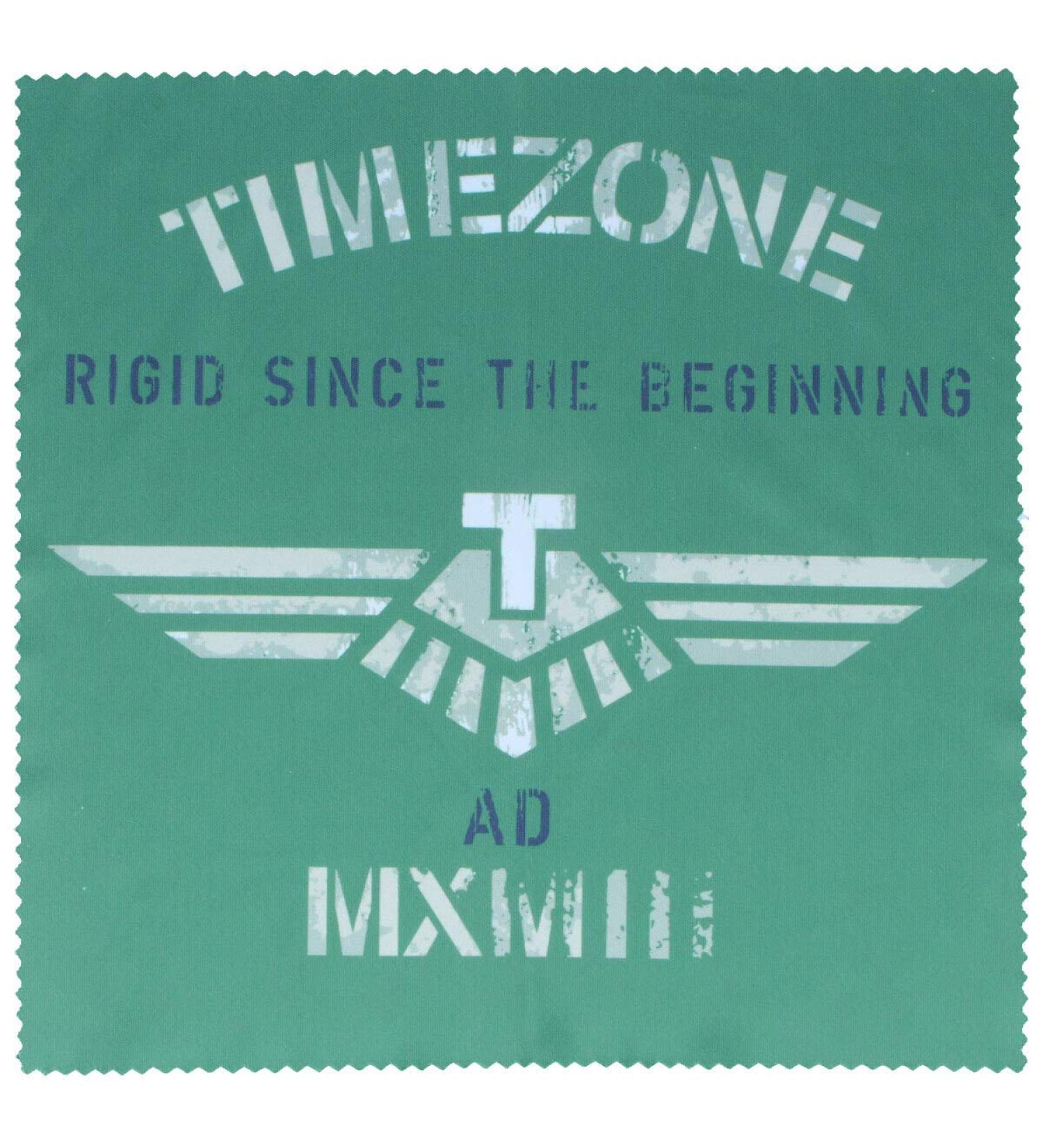 Stylish cool microfibre cloth TIMEZONE in green/white