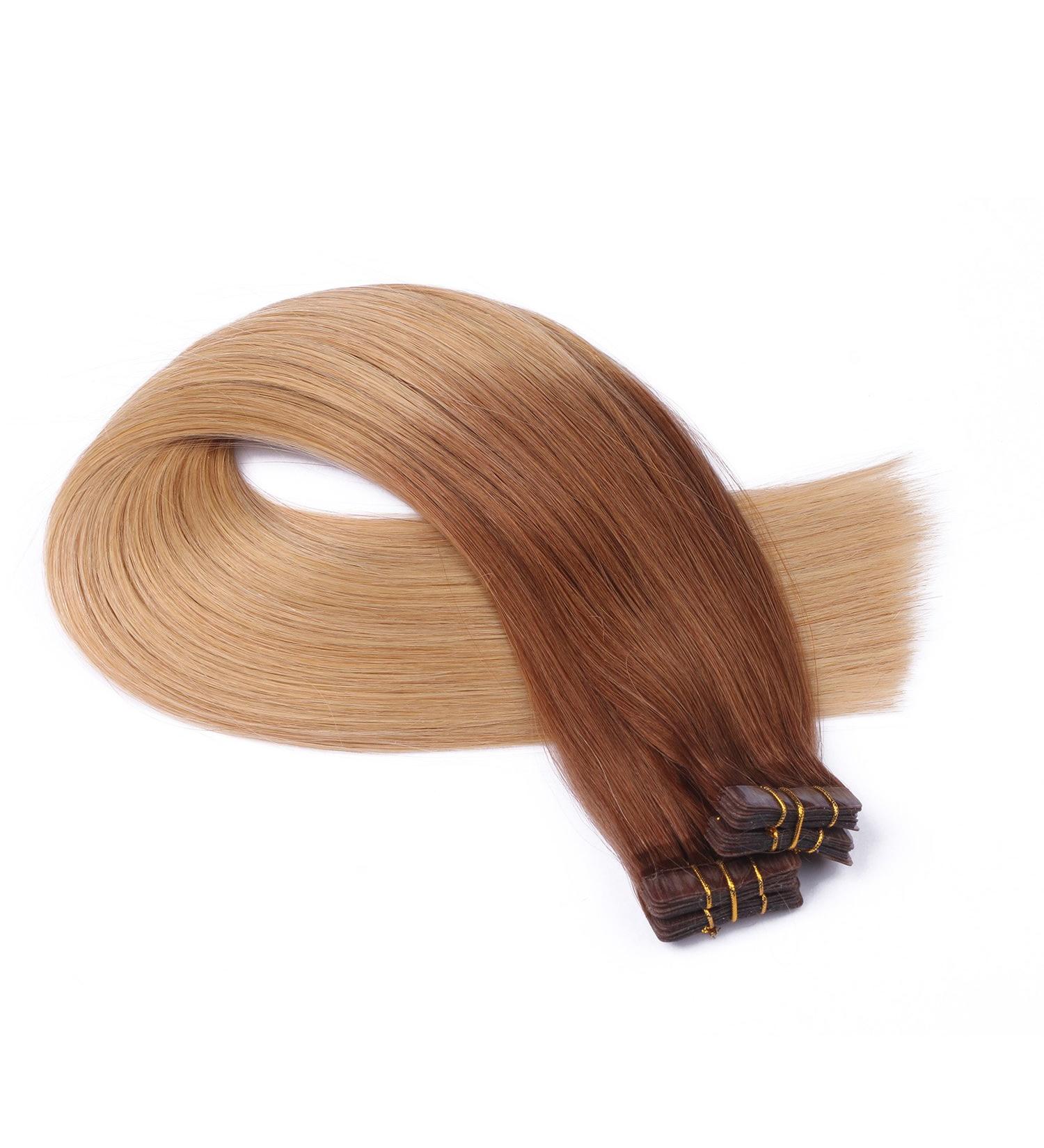 Tape In Ombre Hair Extensions - #12/26 70cm 100% Remy Real Hair | Tress by Novon - 60 Bricks of 4cm Wide 2.5g Each - Buy Online on GoSupps.com