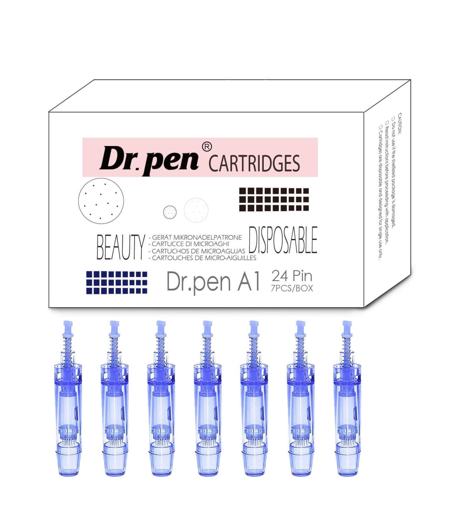 Dr. Pen Ultima A1 Lot de 7 cartouches de rechange originales Mod le 24 broches st riles et hygi niques pour une couverture lisse et uniforme des soins de la peau pour le visage et le corps soins - Buy Online on GoSupps.com