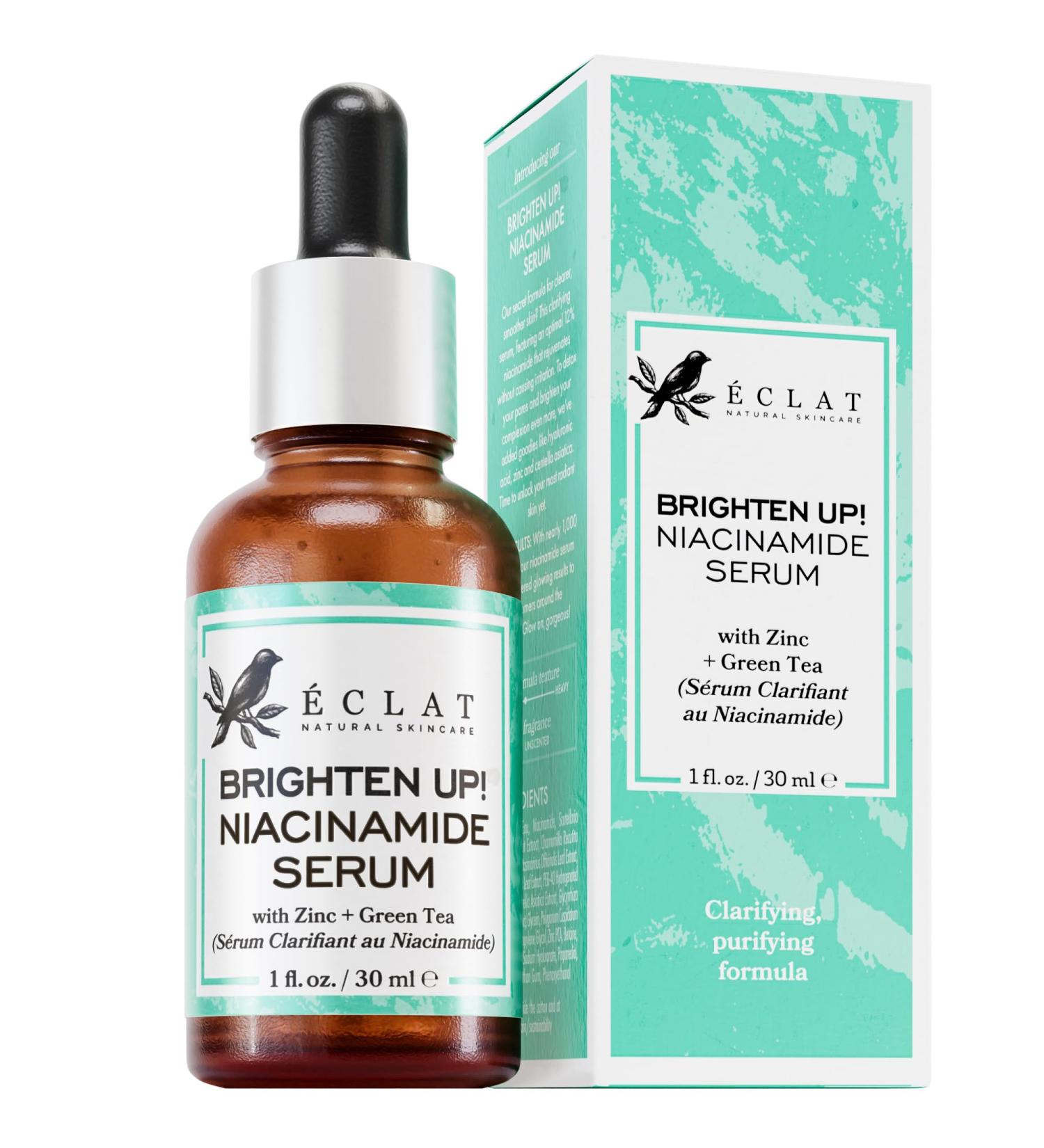Eclat Skincare Niacinamide Serum - Unisex - All Skin Tones - 1 oz | Improve Skin Texture & Glow - Buy Online on GoSupps.com