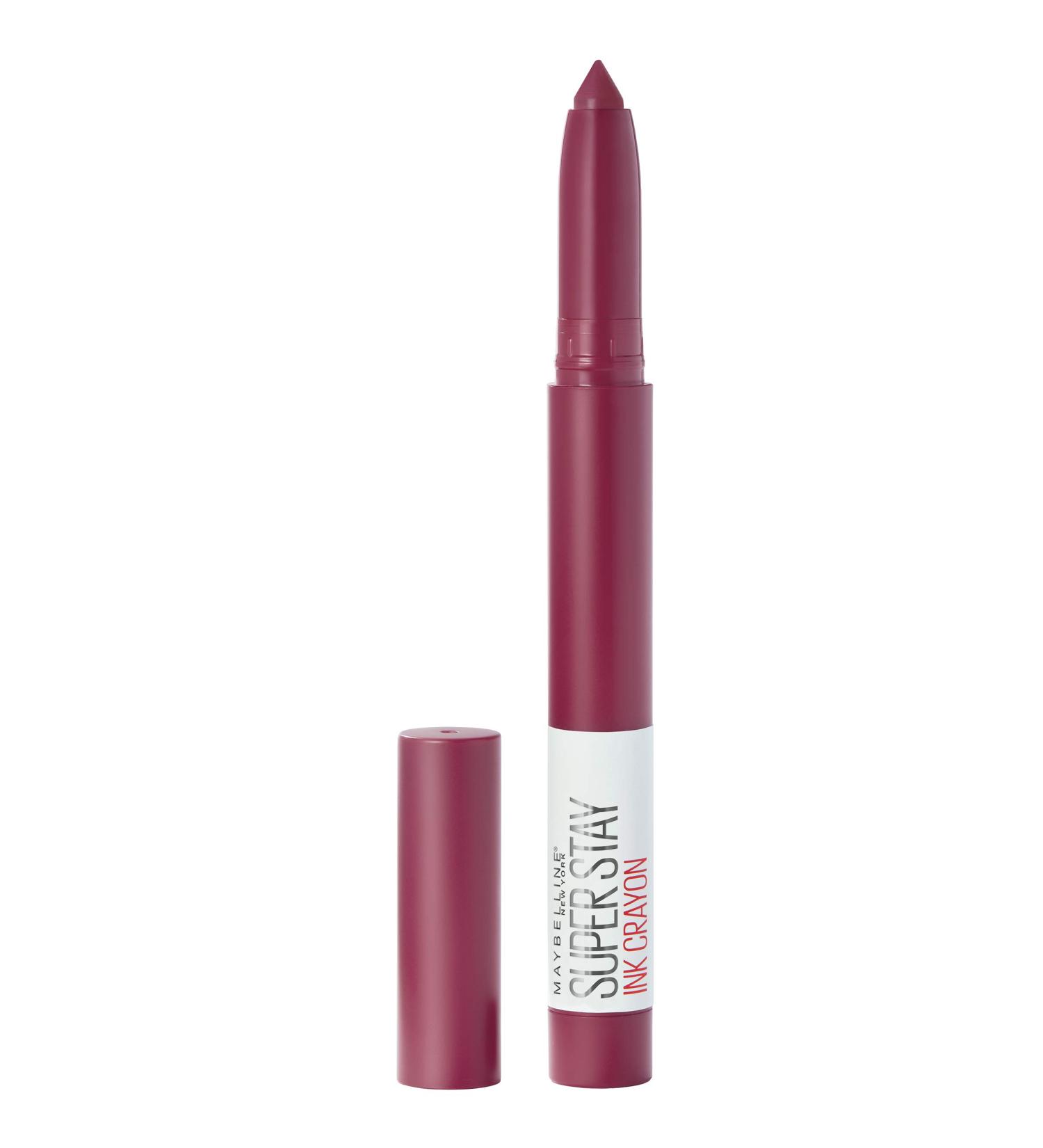 Maybelline Super Stay Ink Crayon Lipstick - Accept A Dare Wine Pink 8Hr Longwear Matte Lip Crayon - Buy Online on GoSupps.com