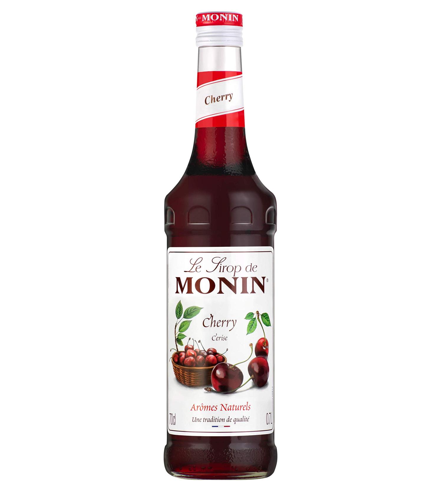 MONIN Premium Cherry Syrup 700ml - Perfect for Cocktails & Mocktails | Vegan & Allergen-Free with Natural Flavours - Buy Online on GoSupps.com
