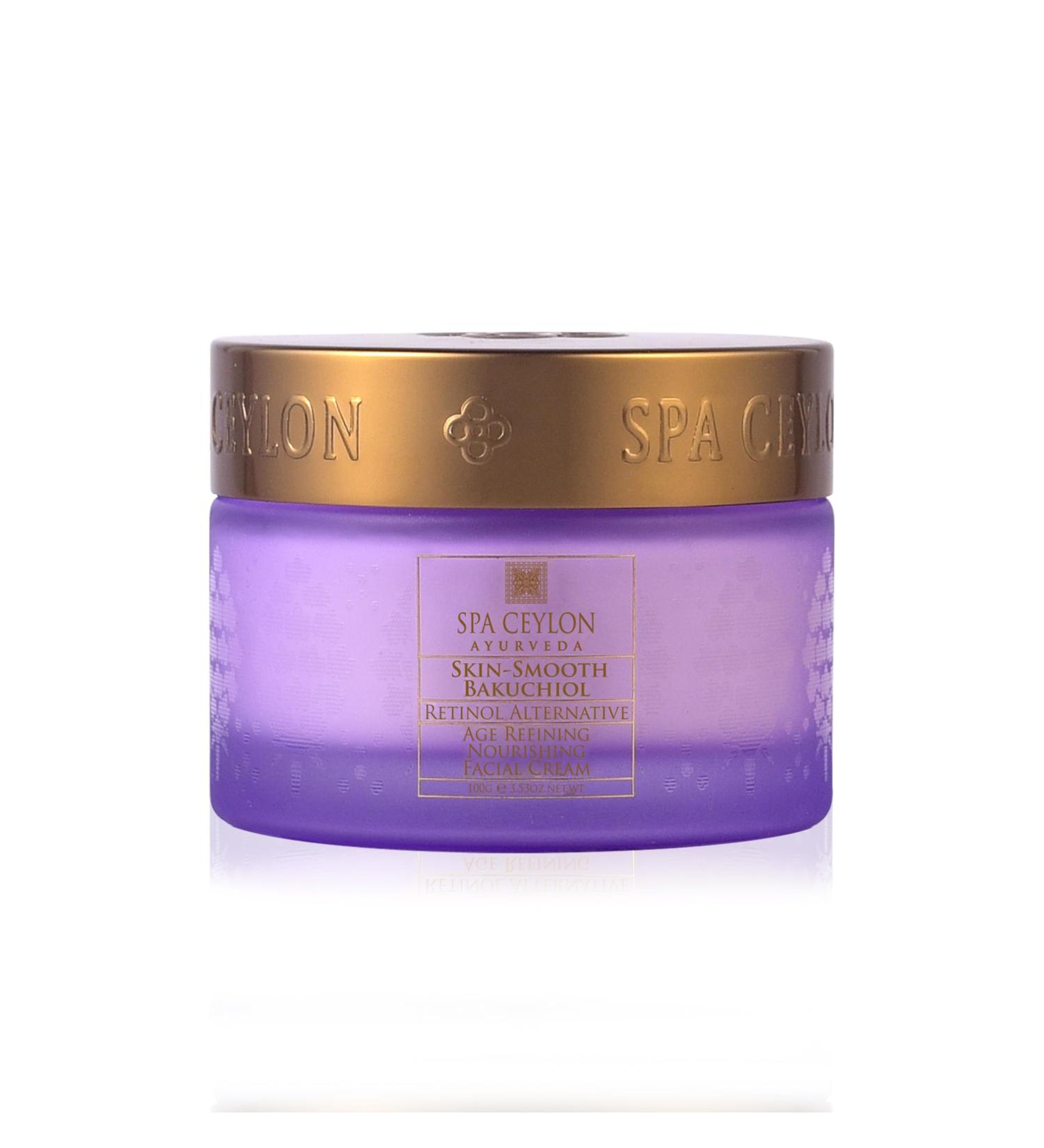 SPA CEYLON Bakuchiol Age Refining Facial Cream | Nourishing Daily Skin Care | Anti-Aging & Wrinkle Smoothing | Ayurveda for Visibly Firmer Skin - Buy Online on GoSupps.com
