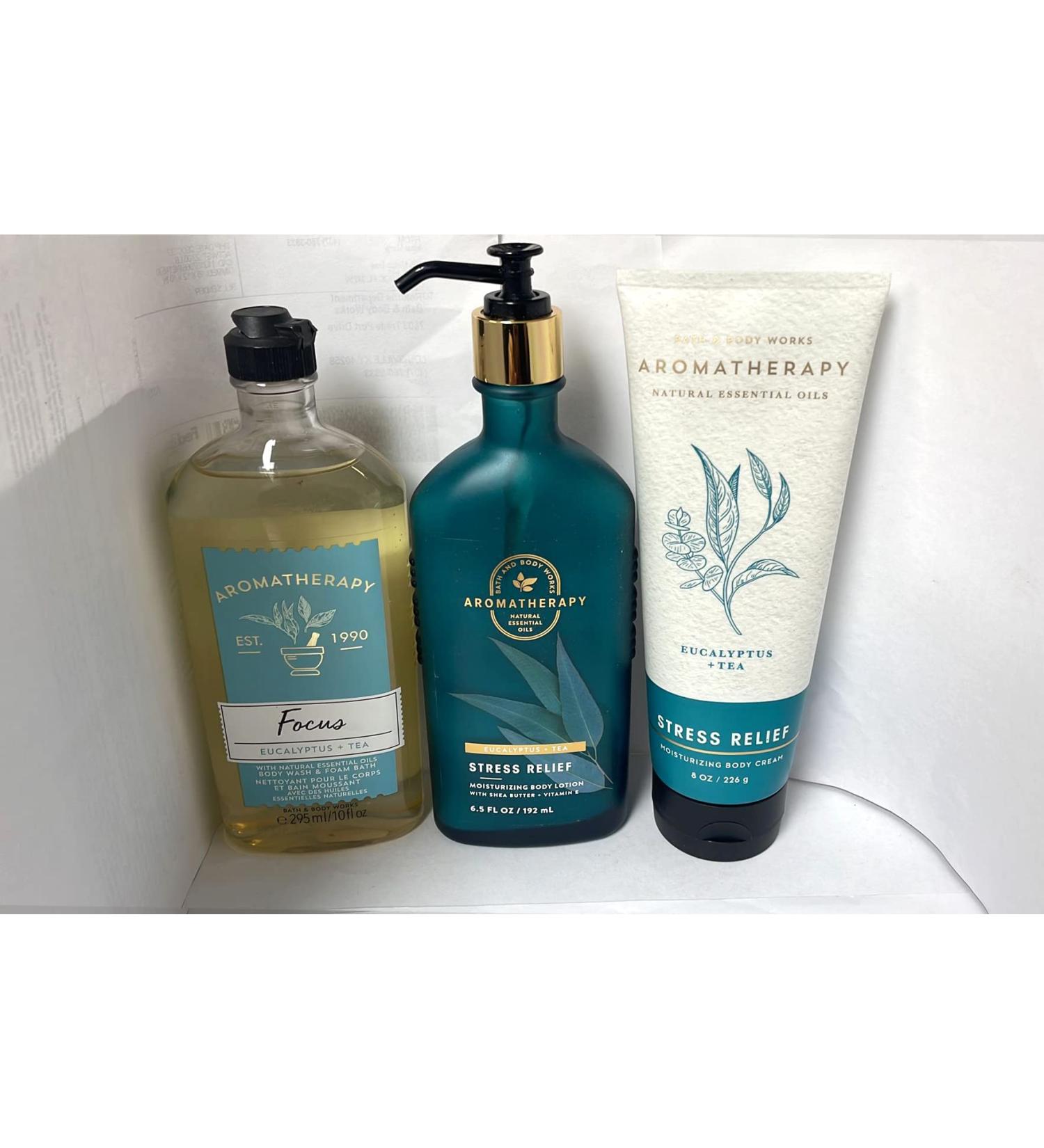 Bath and Body Works Aromatherapy Eucalyptus Tea Trio Gift Set - Stress Relief Body Care Set - Buy Online on GoSupps.com
