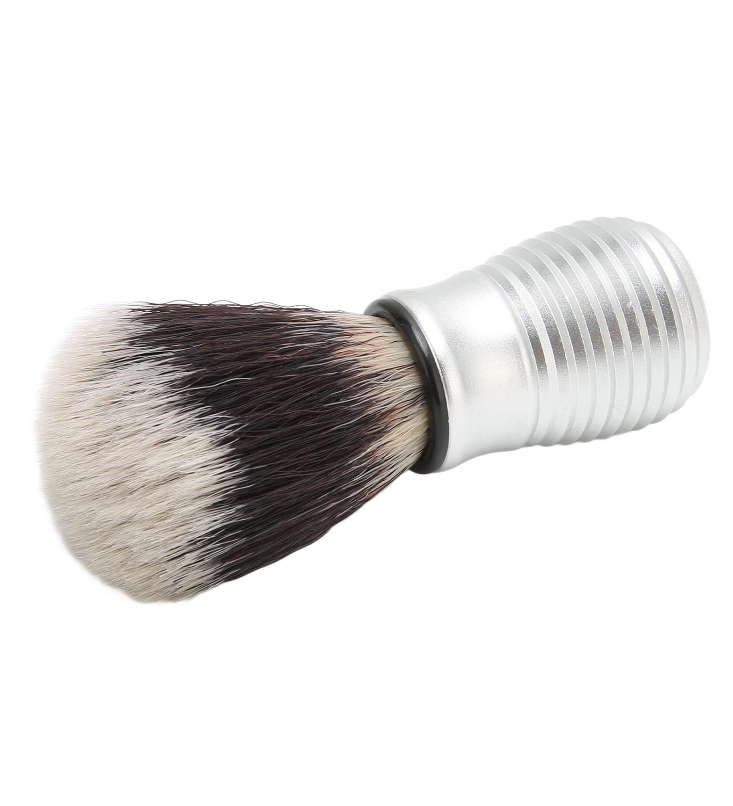 Quick Dry Lightweight Shaving Brush with Curved Handle | Aluminum Alloy | Easy Clean Barber Tool - International Shipping - Buy Online on GoSupps.com