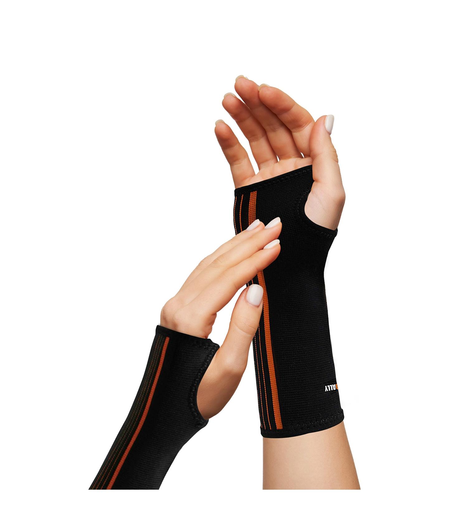 NeoAlly Carpal Tunnel Forearm & Wrist Brace - Moisture-Wicking Adjustable Wraps for Muscle Recovery & Support - Medium 2 Pack - Buy Online on GoSupps.com