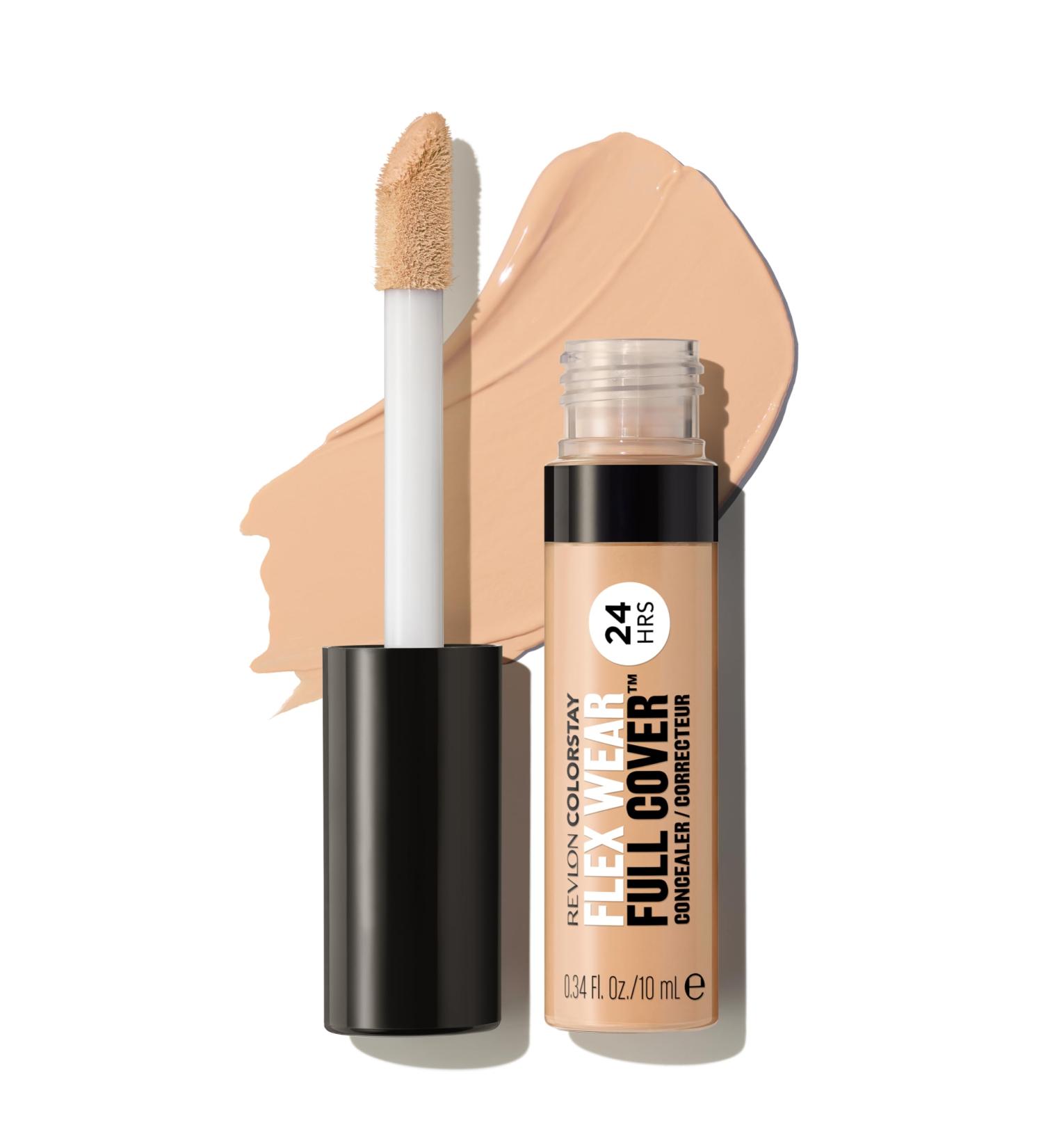 Revlon ColorStay Flex Wear Full Cover Full Coverage Concealer with high coverage enriched with hyaluronic acid and vitamin E flexible longlasting texture 025 light beige 10 ml