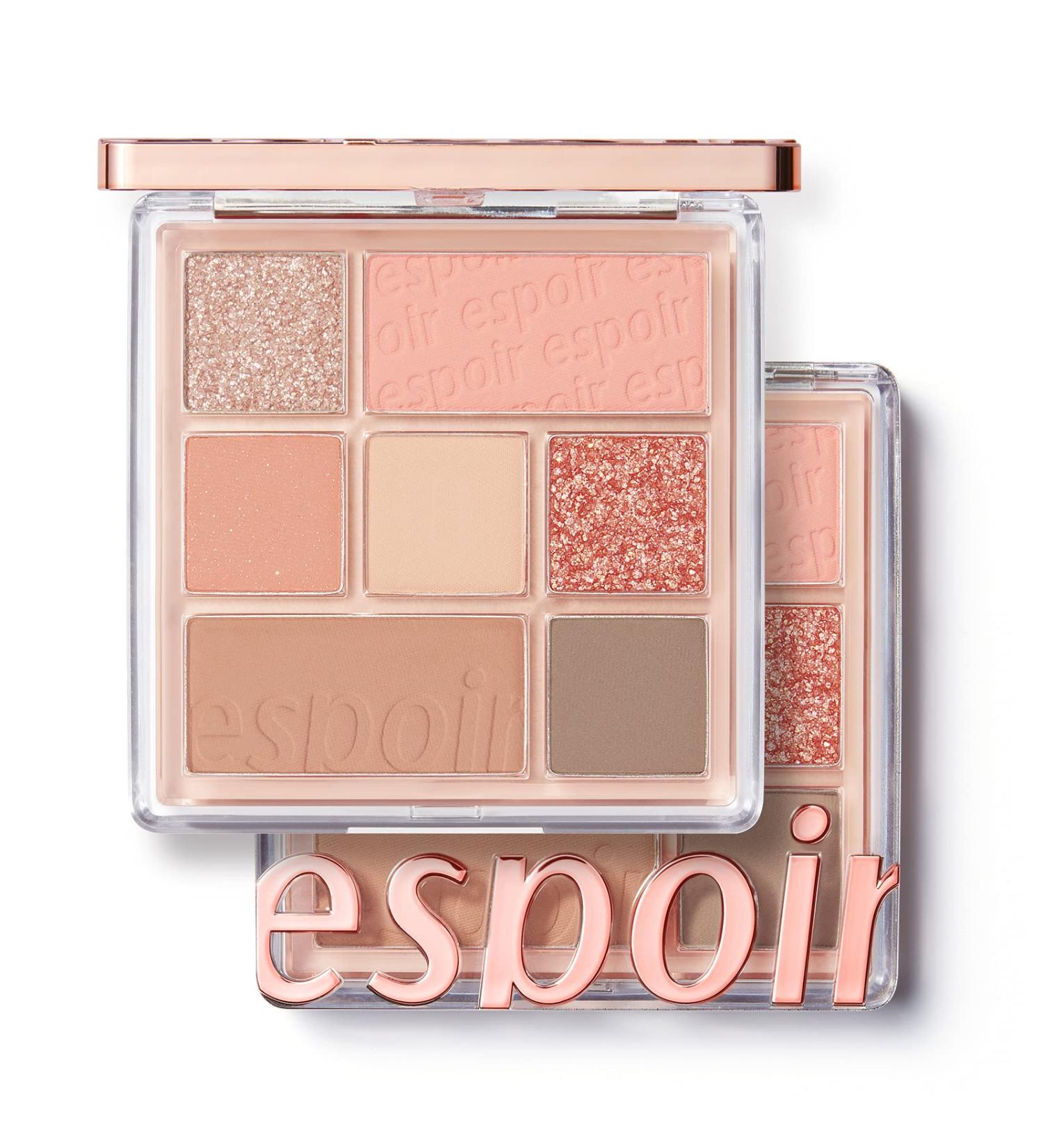 Espoir Real Eye Palette 5 Apricot Me - Long-Lasting 7 Color Eyeshadow for Everyday Makeup | Korean Beauty Warm Cool Neutrals - Buy Online on GoSupps.com