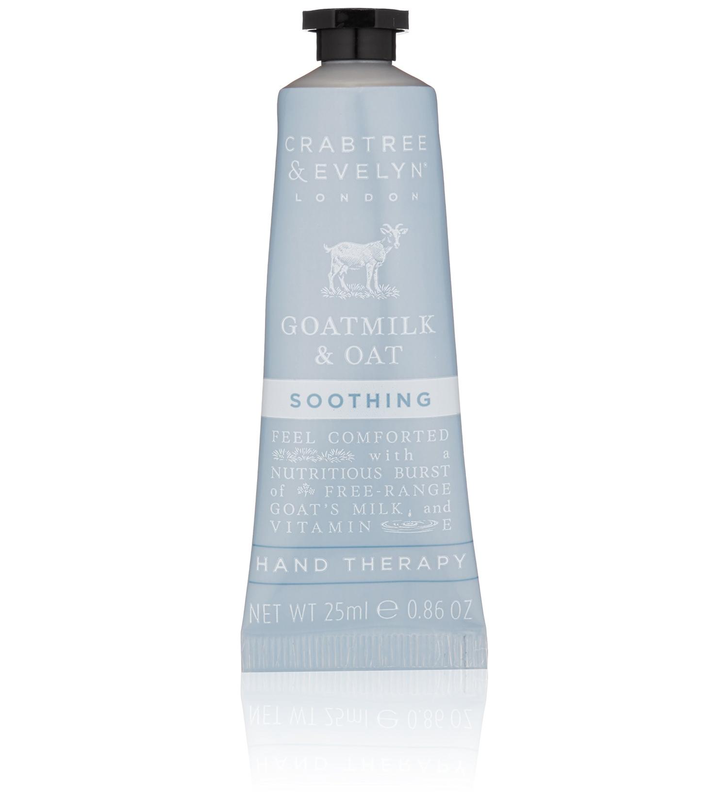 Crabtree & Evelyn Goats Milk & Oat Hand Therapy 25ml - Nourishing Moisturizer for Soft Hands - Buy Online Internationally - Buy Online on GoSupps.com