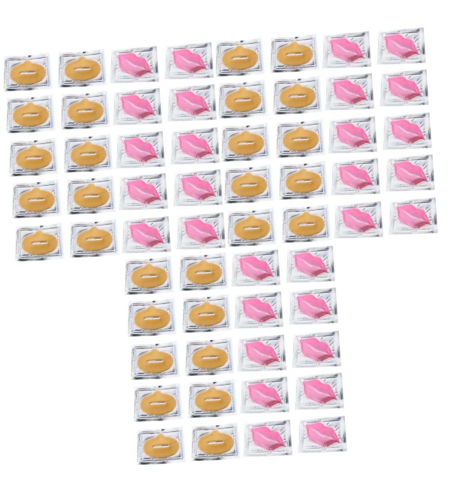 Healvian 60Pcs Exfoliating Lip Mask Lip Masks Exfoliating Lips Mask Anti Wrinkle Lips Mask Gel Lip Mask Lip Pads Mask Nourishing Lips Collagen Lip Mask - Buy Online on GoSupps.com