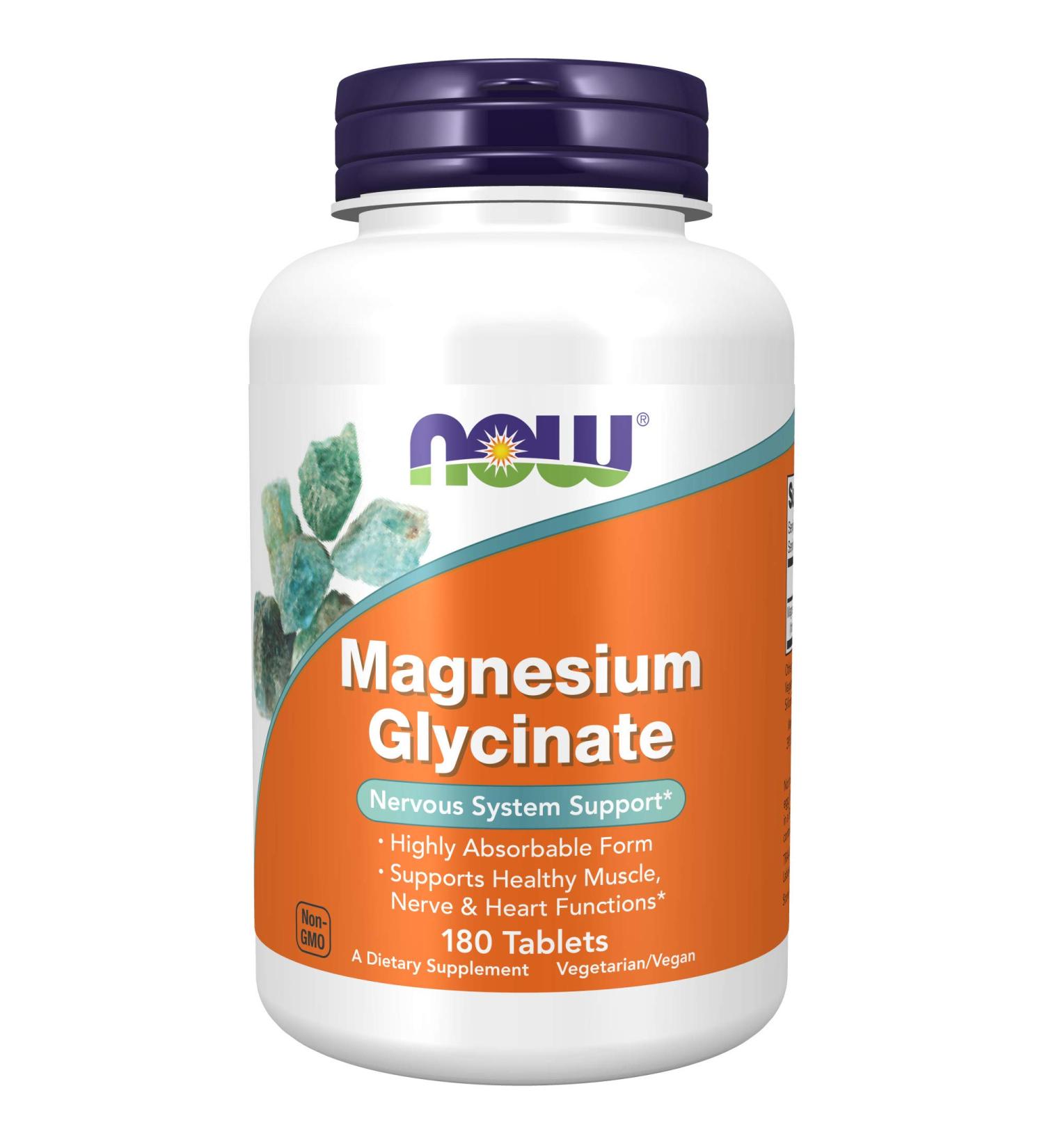 Now Foods Magnesium Glycinate 180 Tablets - Buy Online on GoSupps.com