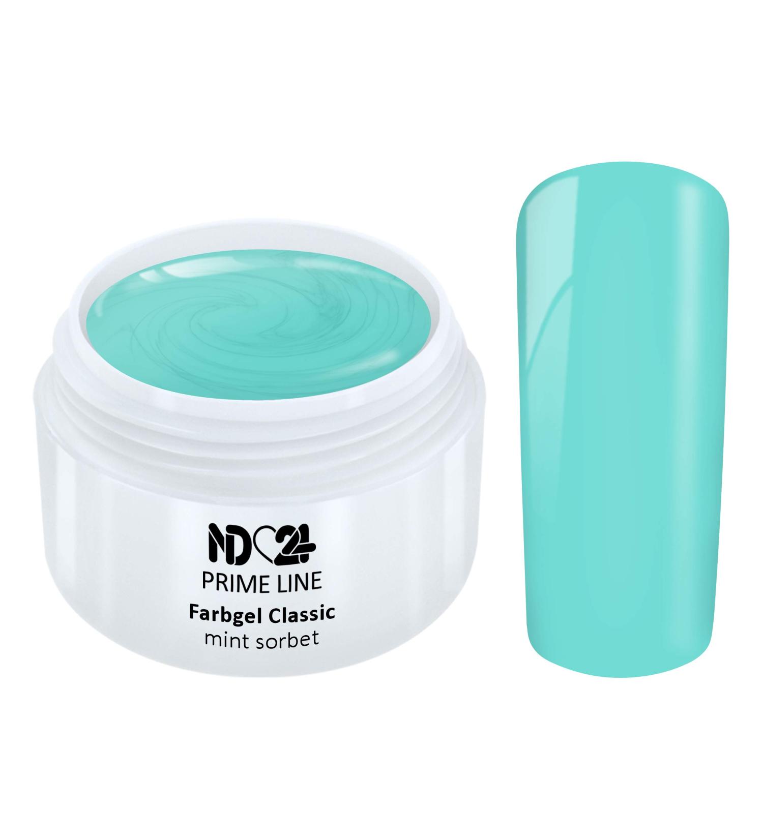 Prime Line - Color Uv Gel Led Color Gel Mint Sorbet Green - Made in Germany - 5ml